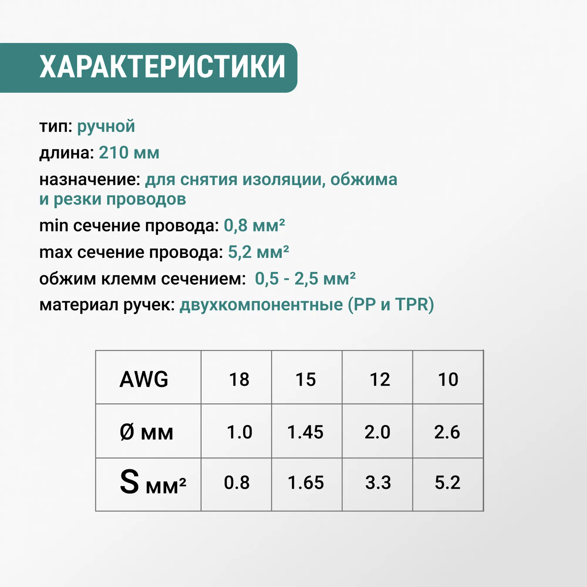 Клещи электромонтажные Vira PRO6 210 мм - 4