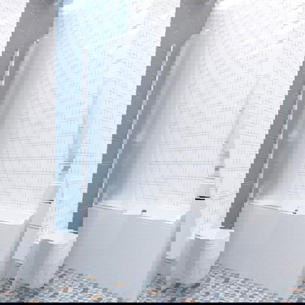 Изображение товара Шторка на ванну Gutewetter GWMPKB020P601N 49x153 см белый матовый стекло закаленное