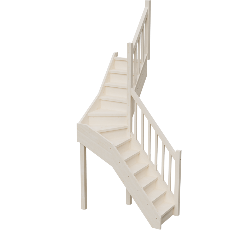 Изображение товара Межэтажная лестница StairShop ЛЕС-ГПУ15, 2700 мм, правый поворот Изображение товара Межэтажная лестница StairShop ЛЕС-ГПУ15, 2700 мм, правый поворот