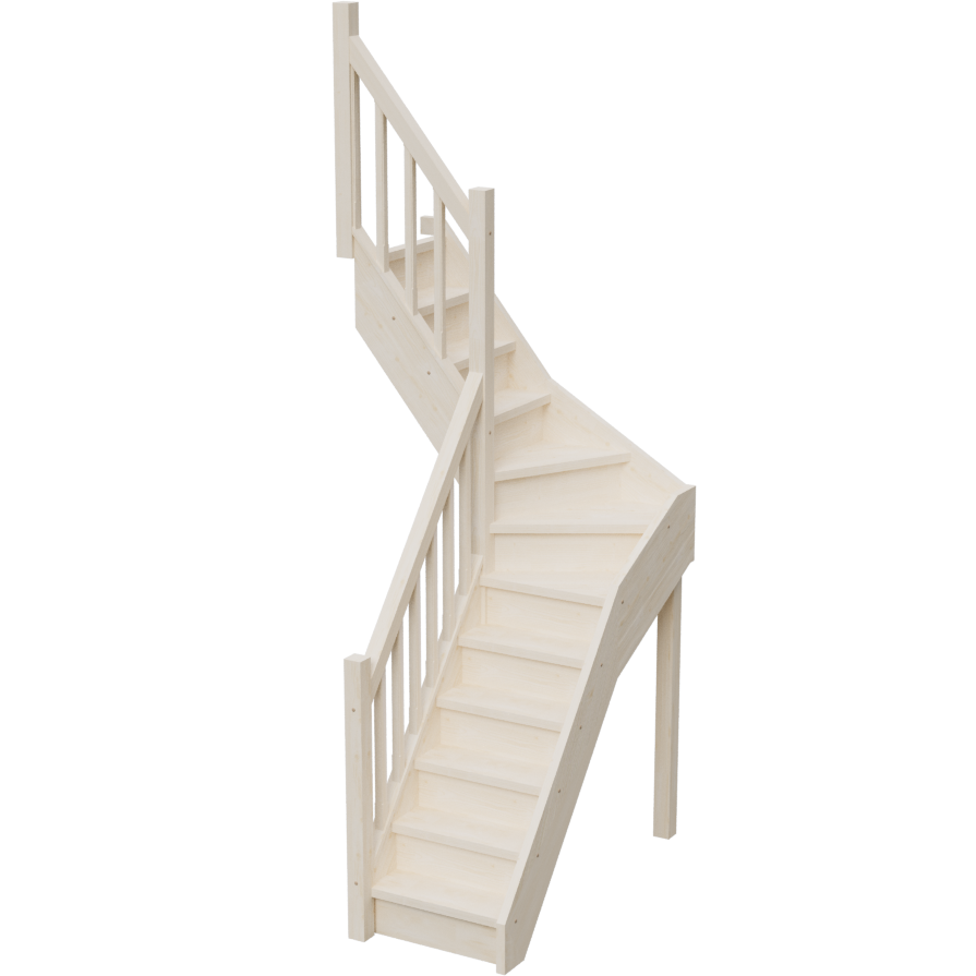 Изображение товара Лестница StairShop ЛЕС-ГЛУ15 - поворотная, дерево, 2700 мм Изображение товара Лестница StairShop ЛЕС-ГЛУ15 - поворотная, дерево, 2700 мм
