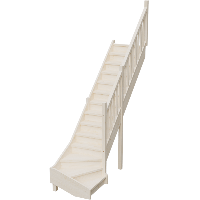 Изображение товара Лестница StairShop ЛЕС-ГПШ30 с правым поворотом, массив сосны и ели, 14 ступеней Изображение товара Лестница StairShop ЛЕС-ГПШ30 с правым поворотом, массив сосны и ели, 14 ступеней