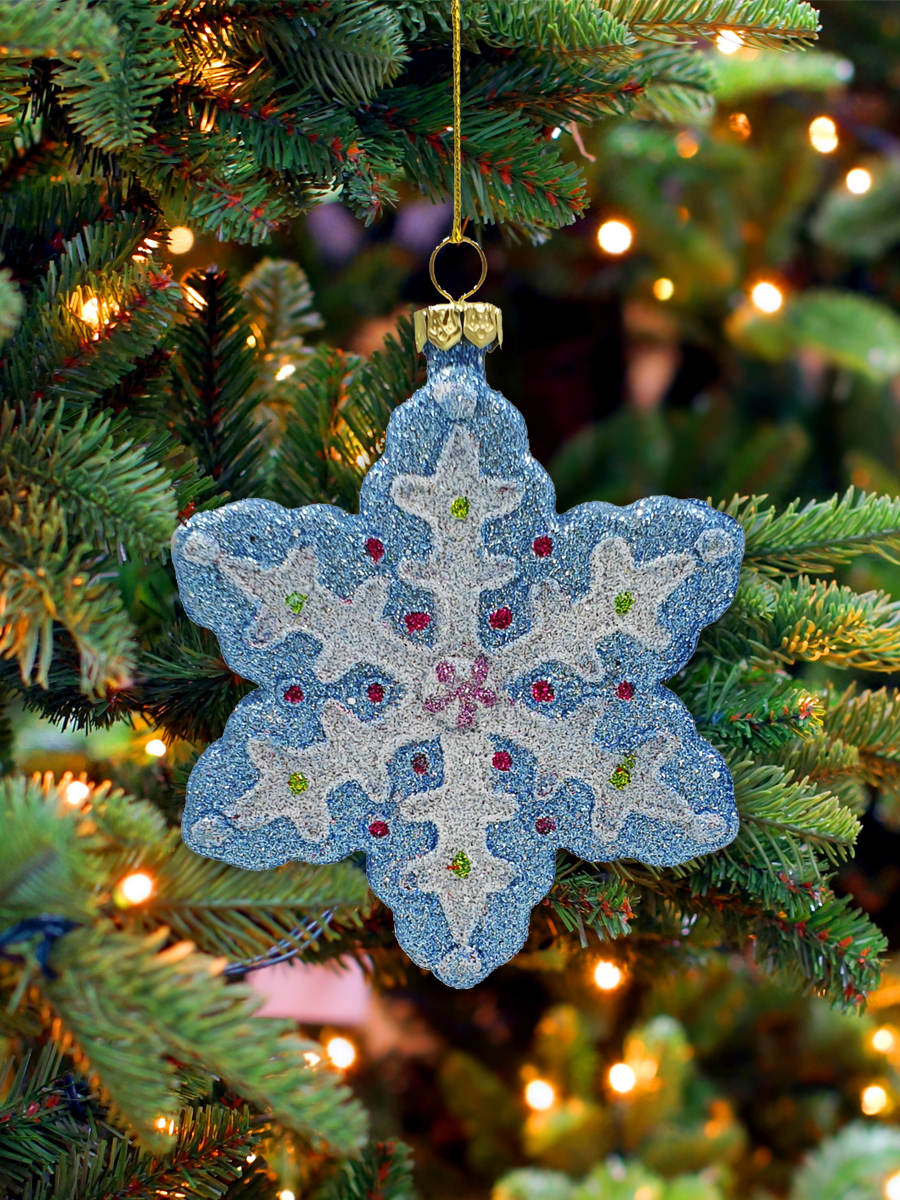 Изображение товара Ёлочная игрушка Снежинка Магия праздника 6.5 см MAG1991