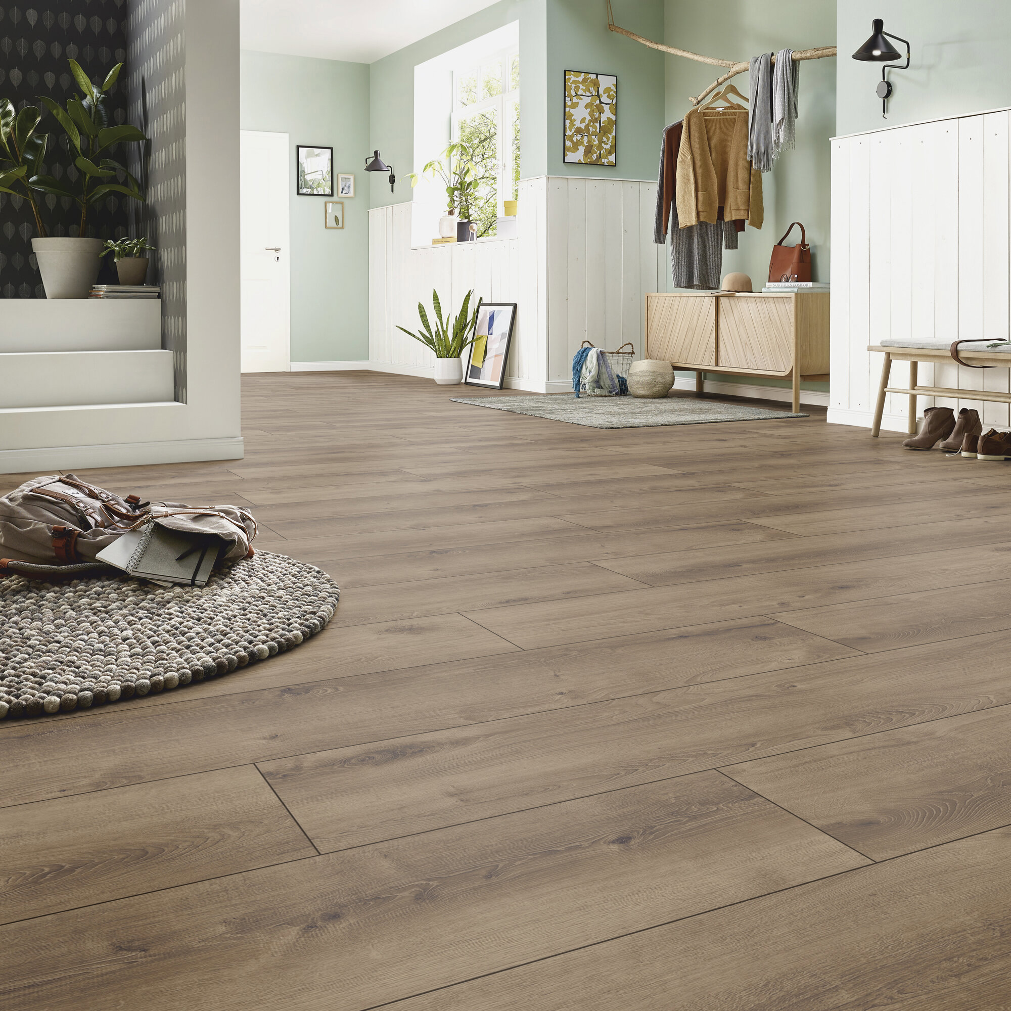 Изображение товара Ламинат Kronotex Exquisit Plus Дуб Кашмир Коричневый 32 класс толщина 8 мм 2.69 м², цена за упаковку