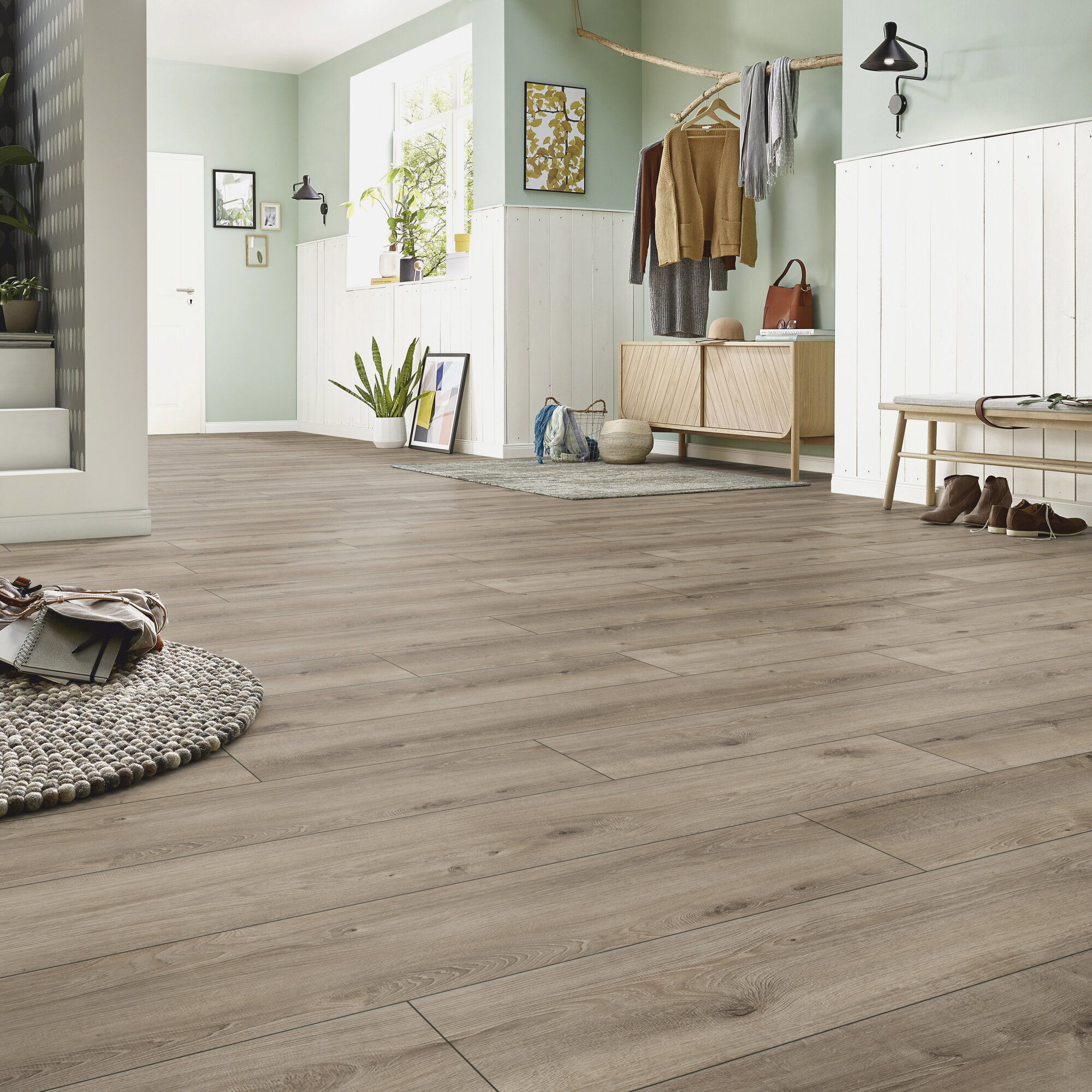 Изображение товара Ламинат Kronotex Exquisit Plus Дуб Кашмир Титан 32 класс 8 мм