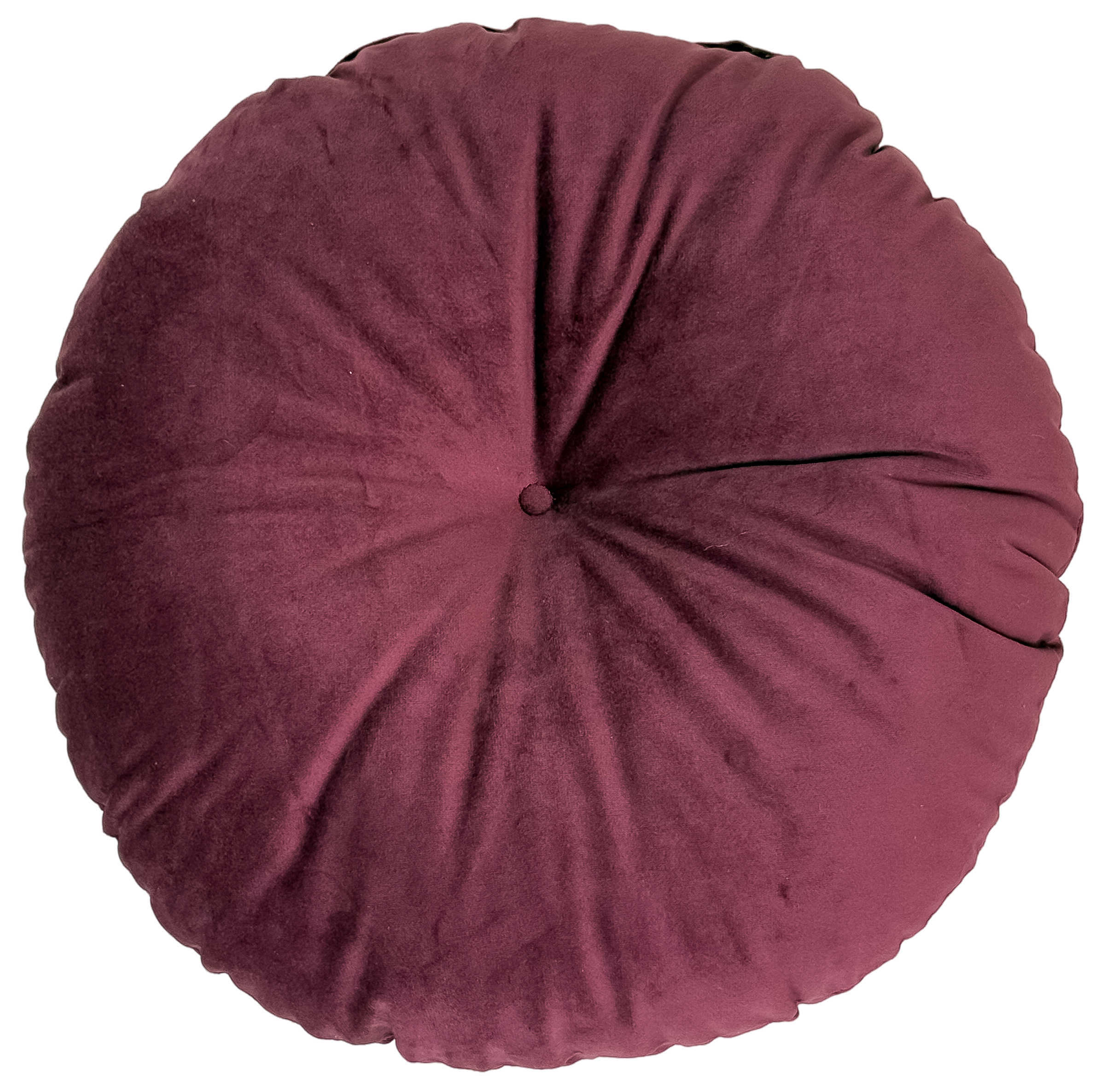 Изображение товара Декоративная подушка Linen Way d37 см бархат винный с двусторонним дизайном