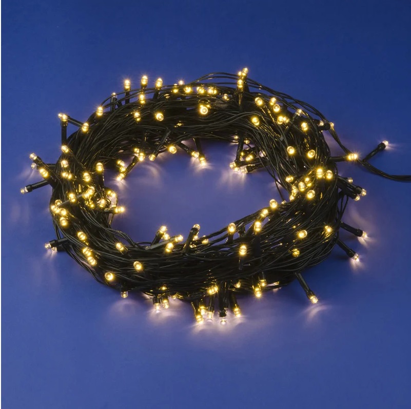 Изображение товара Электрогирлянда комнатная Нить 100 м 1000 ламп теплый белый свет 8 режимов работы