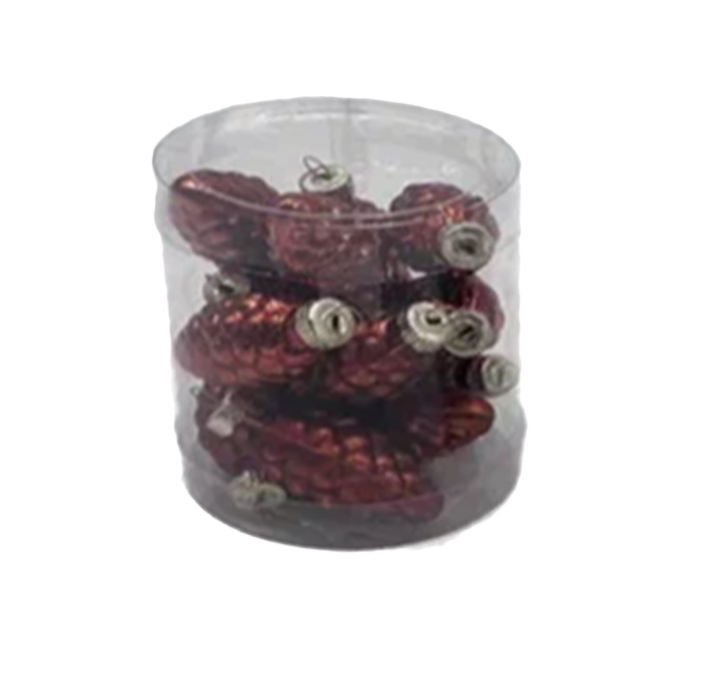 Изображение товара Набор елочных игрушек Шишки 7x8.2 см коричневый 12 шт.