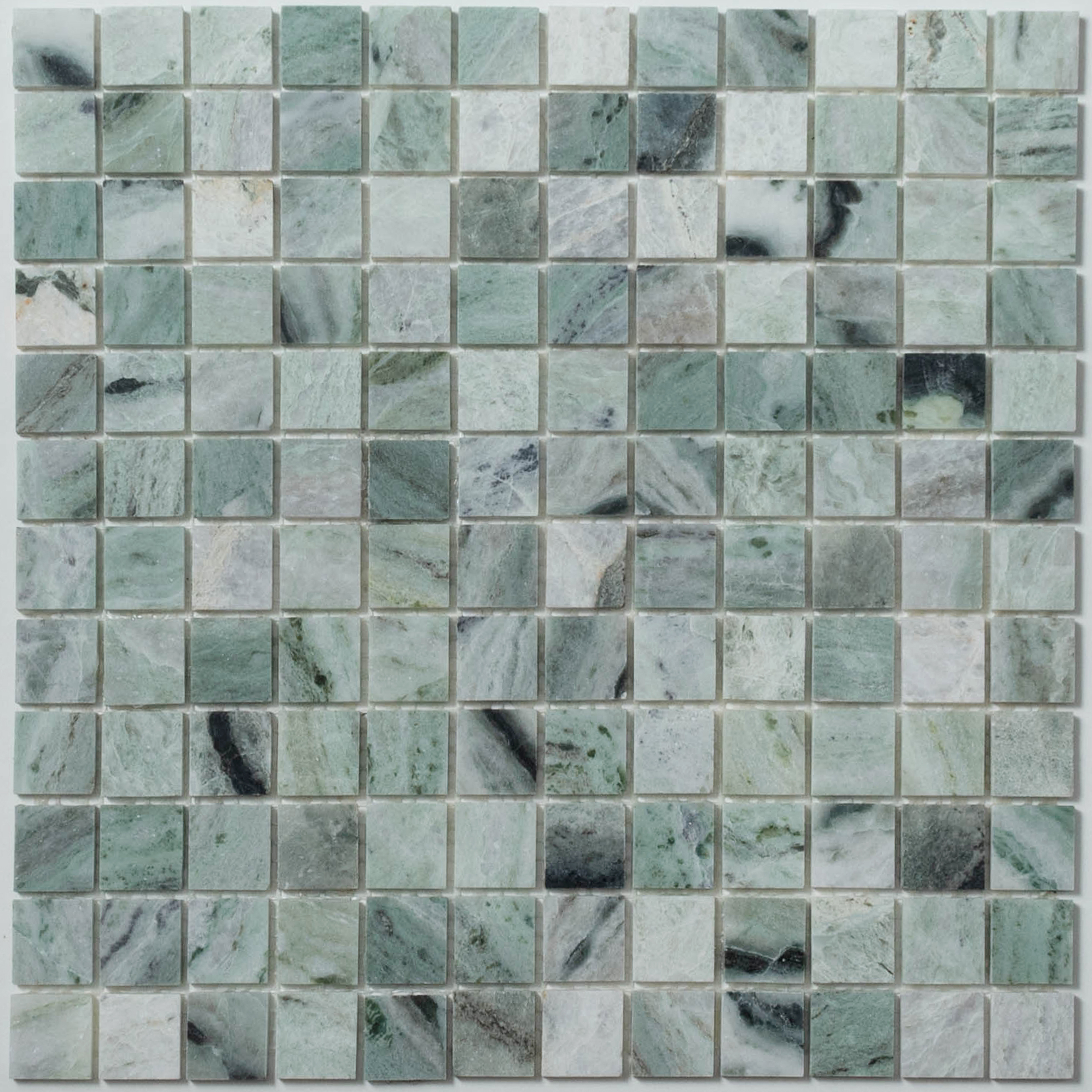 Изображение товара Декоративная мозаика NSMOSAIC Kp 763 NS05ST0062nsk зеленый полированный мрамор 29.8x29.8 см