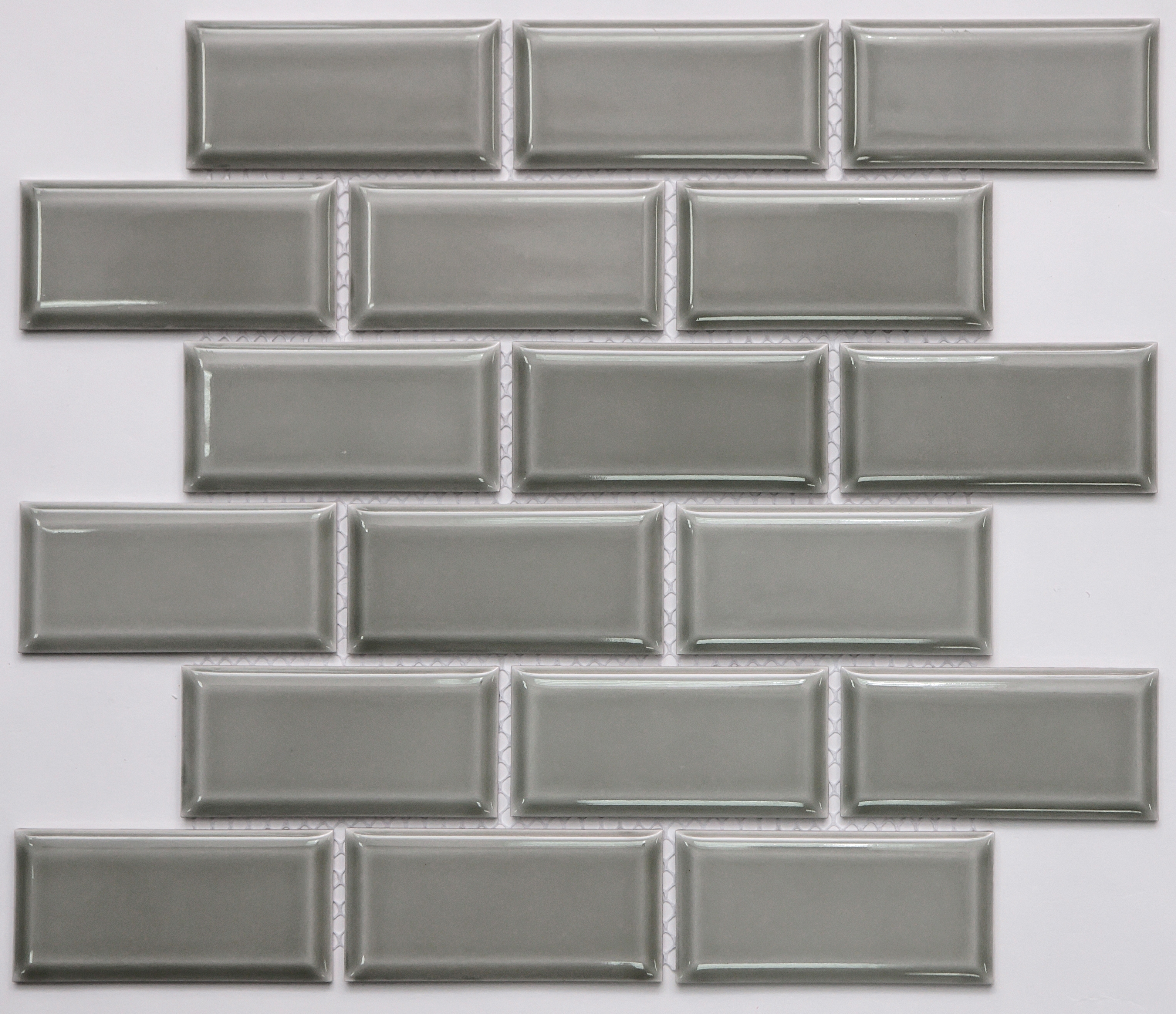 Изображение товара Декоративная мозаика NSMOSAIC Pr4595-34 серый/серебристый 29.5x29.1 см