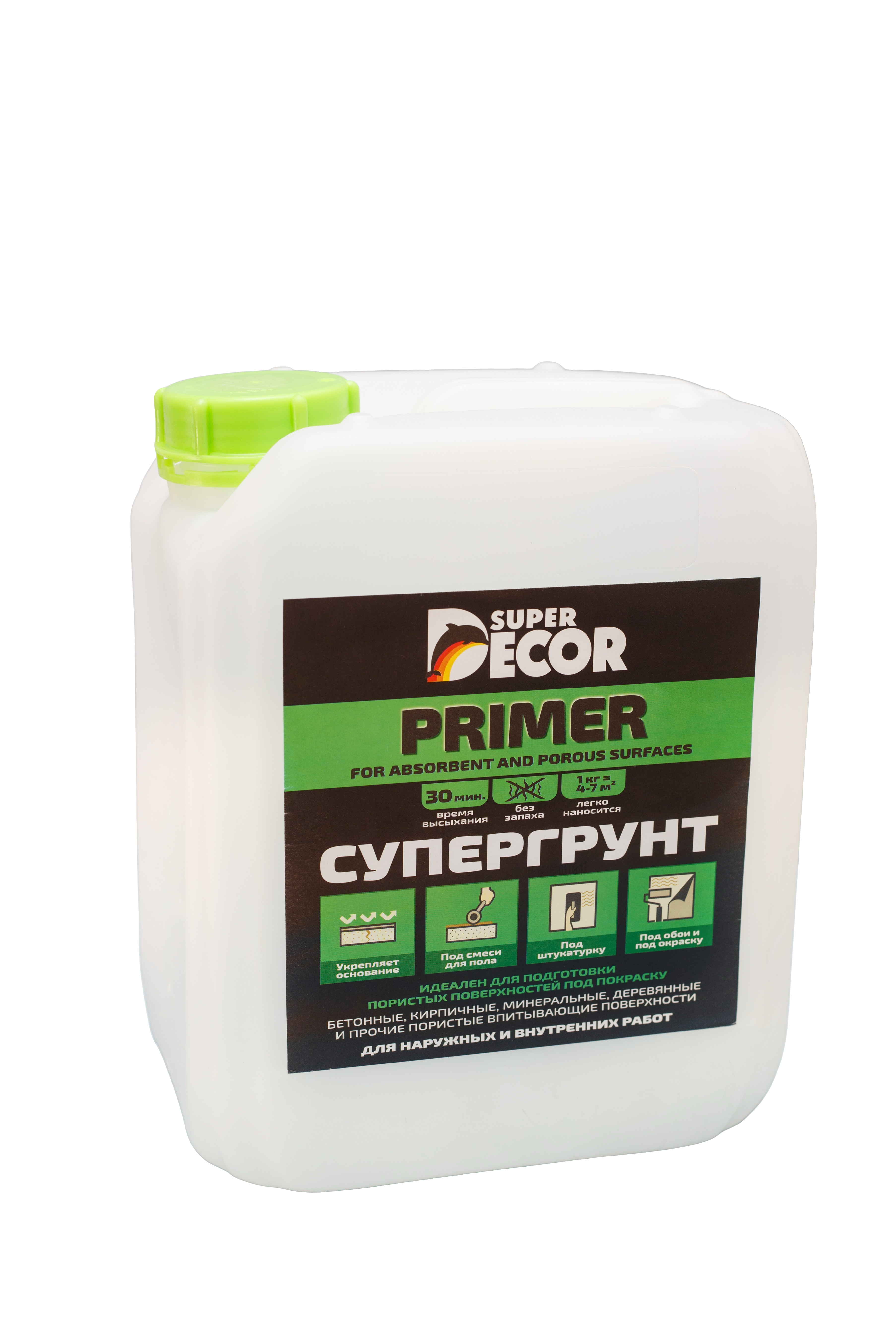 Изображение товара Глубокопроникающая грунтовка Super Decor 10л для внутренних и наружных работ
