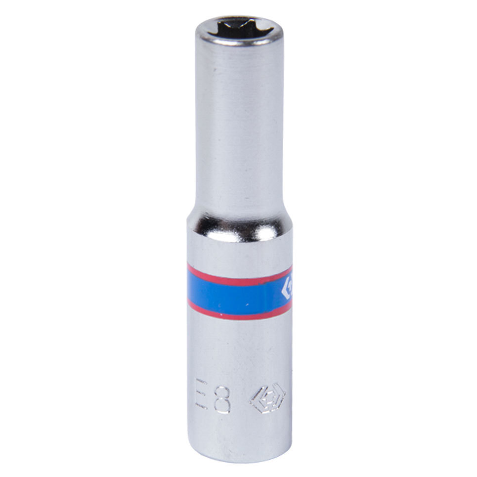 Изображение товара Торцевая головка Torx e-профиль King Tony 227508M 1/4 дюйма 8 мм