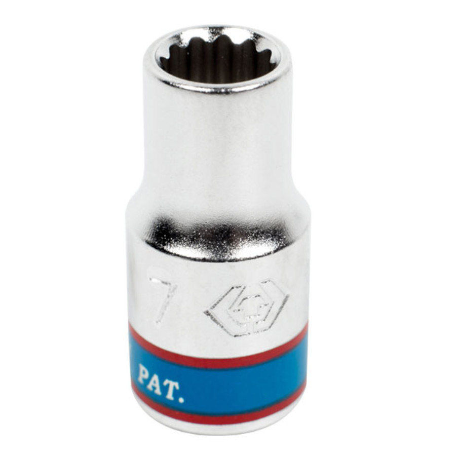 Изображение товара Торцевая головка двенадцатигранная King Tony 233007M 1/4 дюйма 7 мм