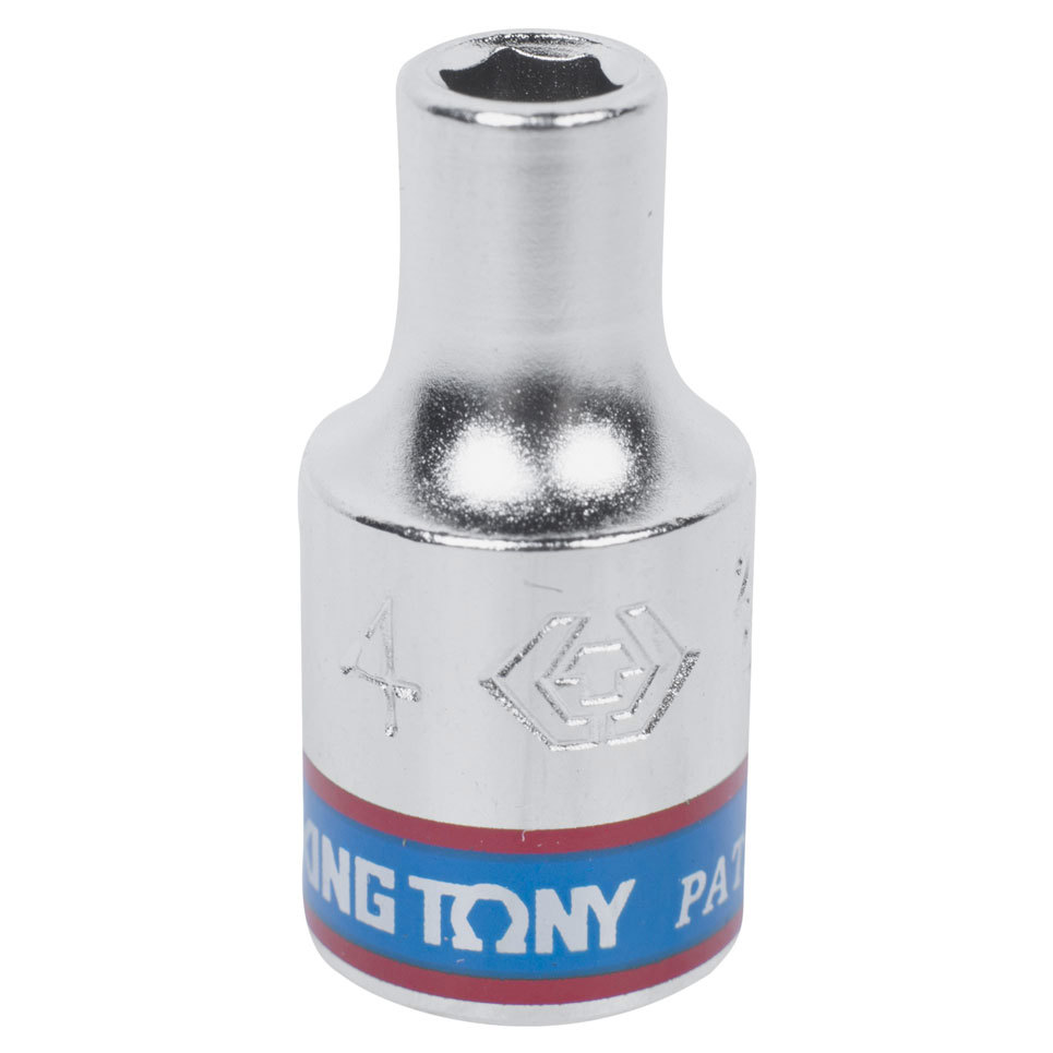 Изображение товара Торцевая головка шестигранная King Tony 4 мм 1/4" инструментальная сталь