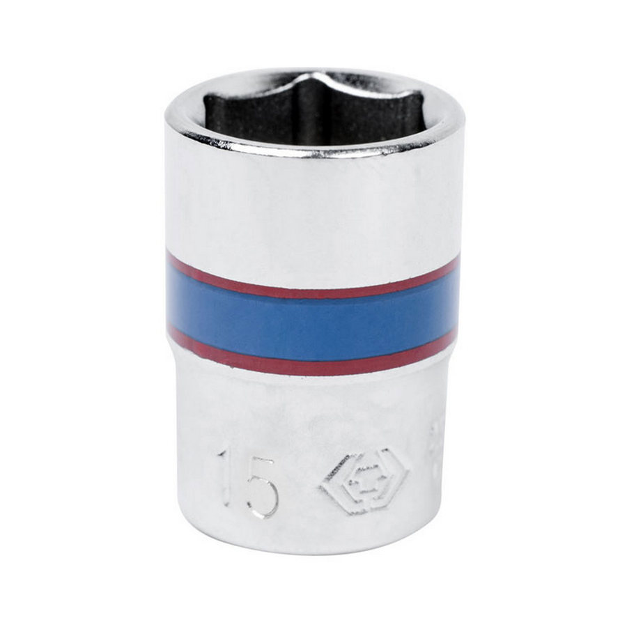 Изображение товара Торцевая головка шестигранная King Tony 233515M 1/4 дюйма 15 мм