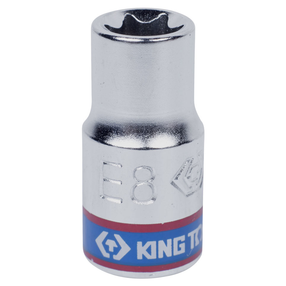 Изображение товара Торцевая головка Torx e-профиль King Tony 10 мм 1/4 дюйма 237510M