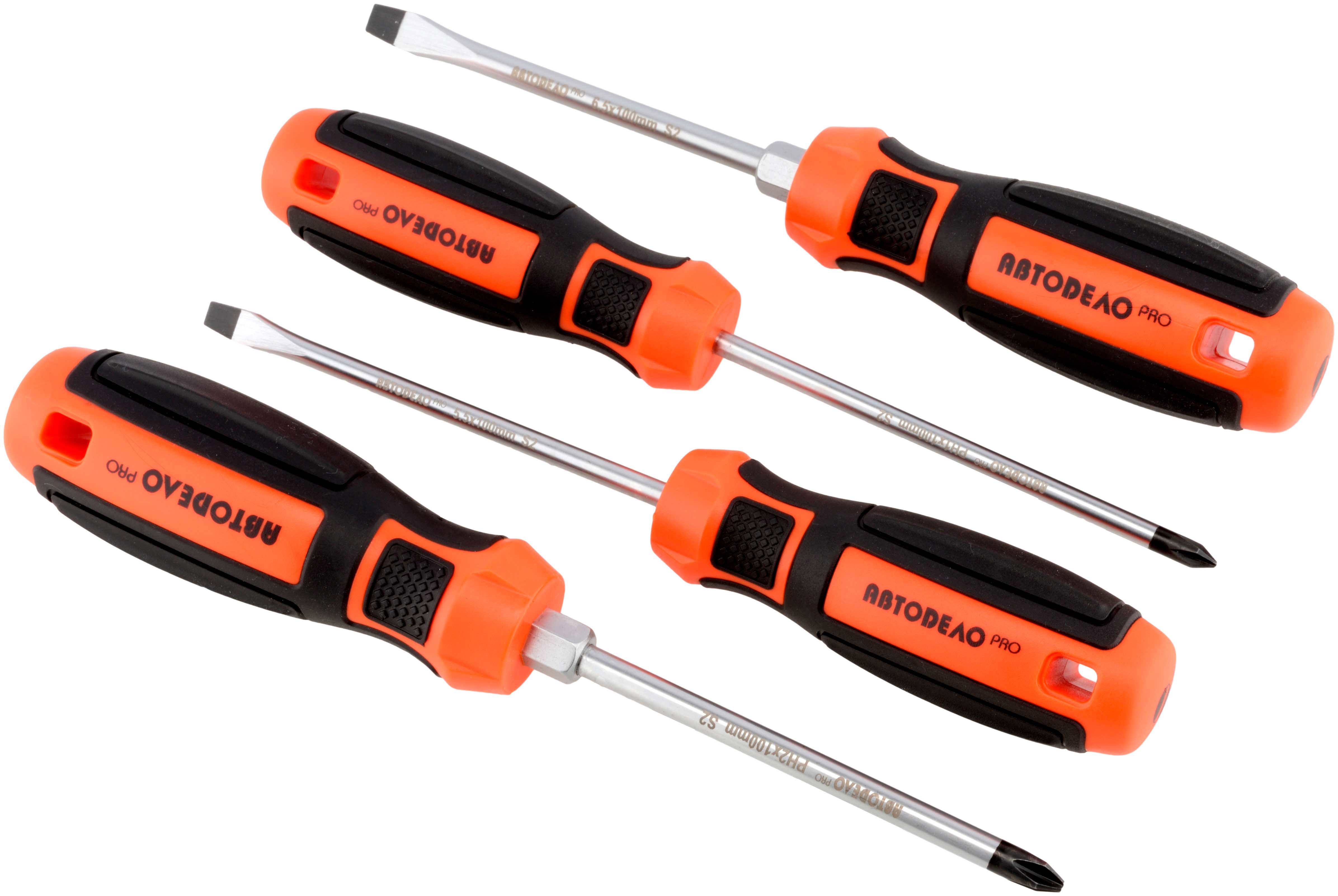 Изображение товара Набор отверток АвтоДело 39544, 4 шт с магнитными наконечниками