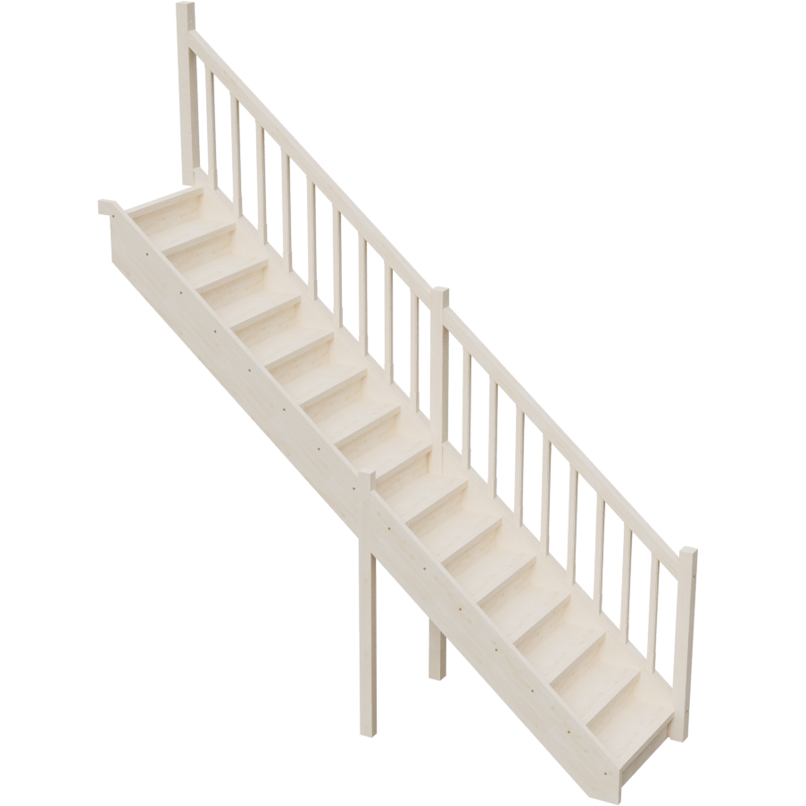 Изображение товара Межэтажная прямая лестница Stairshop ЛЕС-СПШ4 с ограждением справа Изображение товара Межэтажная прямая лестница Stairshop ЛЕС-СПШ4 с ограждением справа