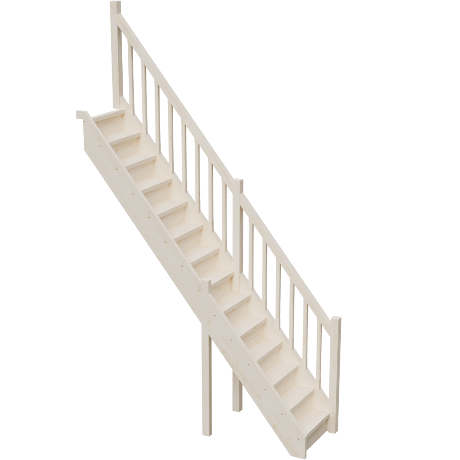 Изображение товара Межэтажная прямая лестница Stairshop ЛЕС-СПУ3 с ограждением справа Изображение товара Межэтажная прямая лестница Stairshop ЛЕС-СПУ3 с ограждением справа
