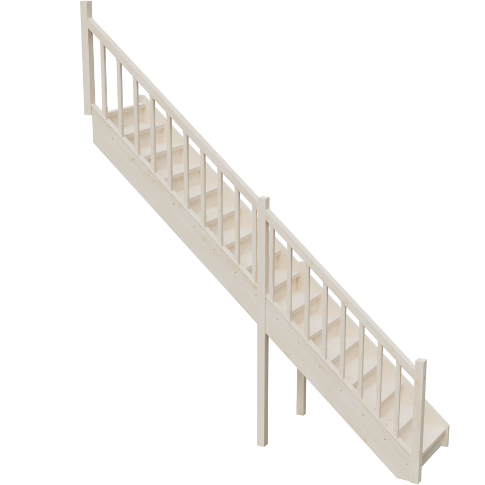 Изображение товара Межэтажная прямая лестница Stairshop ЛЕС-СЛШ5 с ограждением слева Изображение товара Межэтажная прямая лестница Stairshop ЛЕС-СЛШ5 с ограждением слева