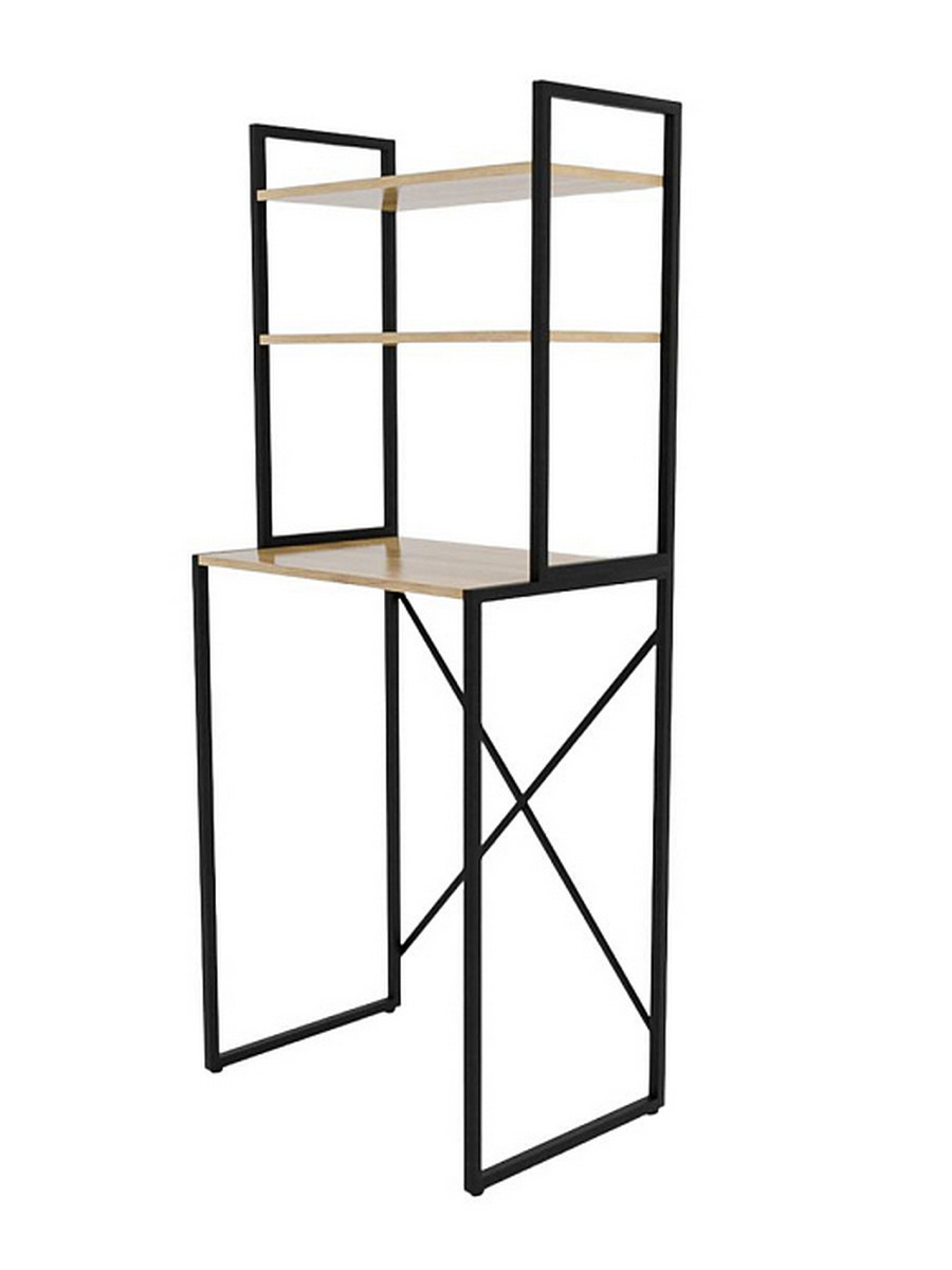 Изображение товара Стеллаж над стиральной машиной Ridberg Atlanta 66x160x44.4 см металл цвет дуб