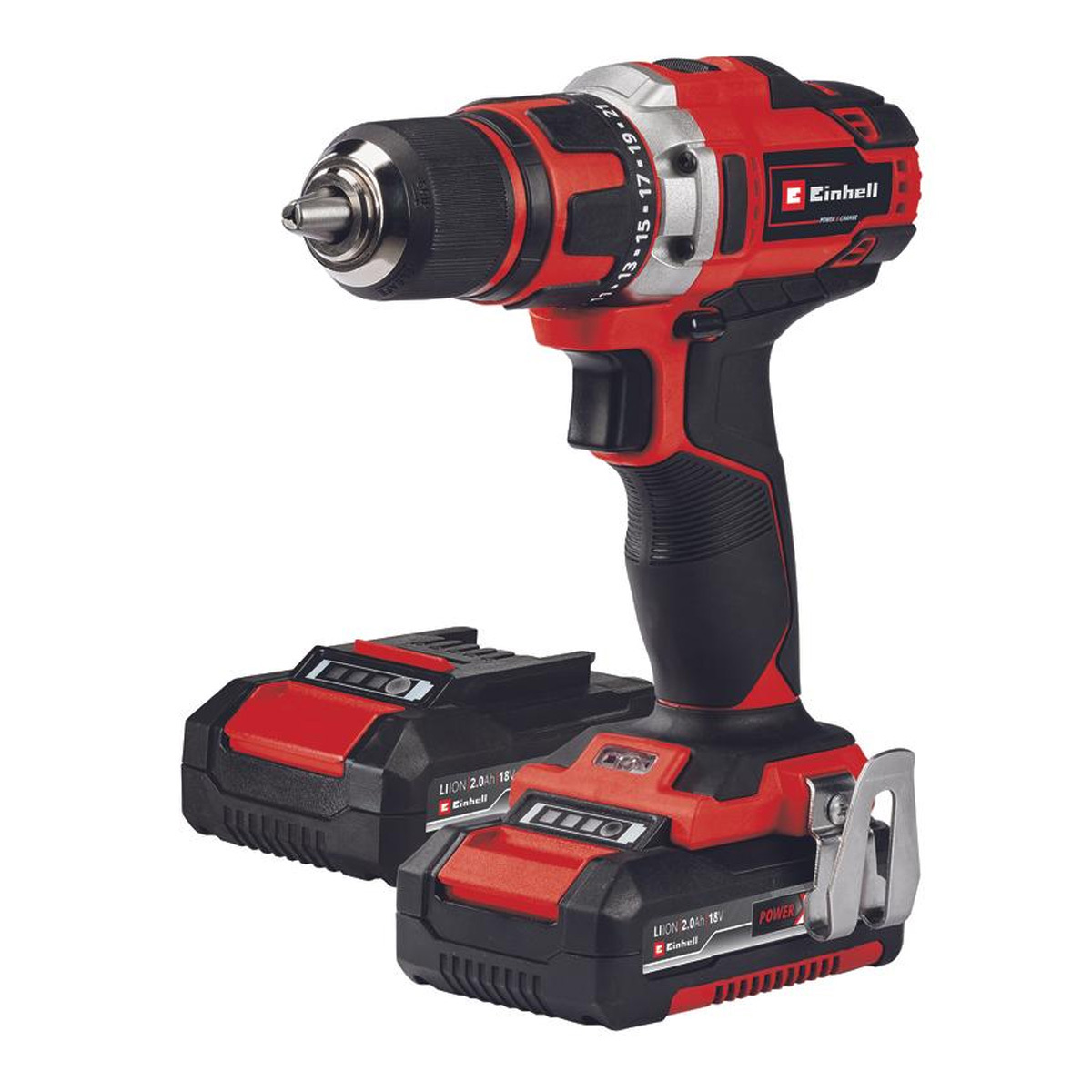 Изображение товара Аккумуляторная дрель-шуруповерт Einhell PXC TE-CD 18/40-1 Li 18 В 2 Ач быстроразъемный патрон