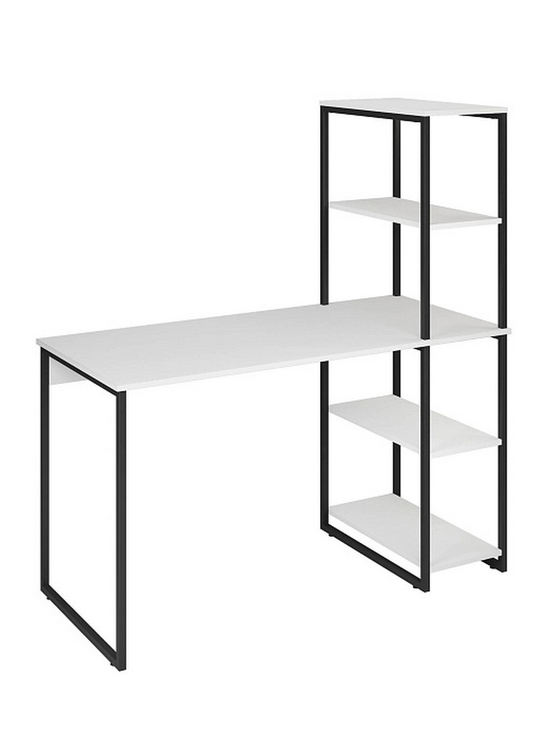 Изображение товара Стол-стеллаж Ridberg Memphis 130x142.2x58.4 см металл цвет белый