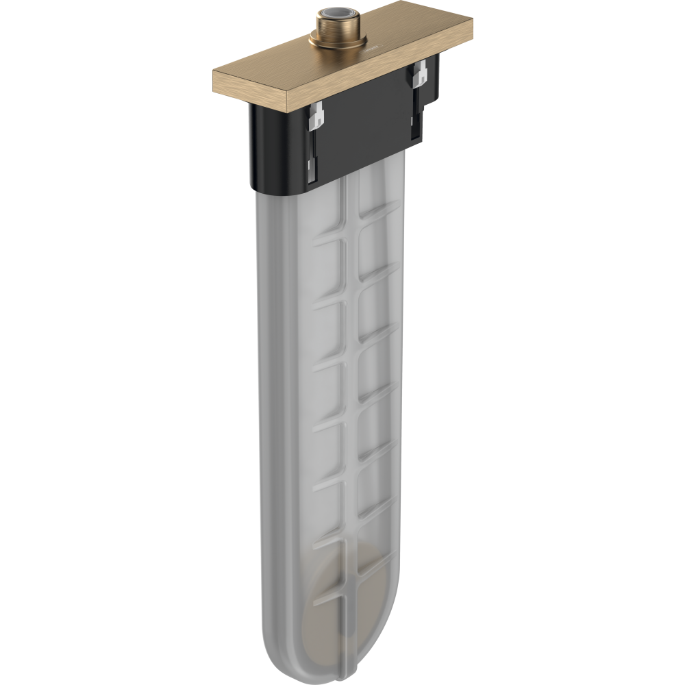 Изображение товара Внешняя часть Hansgrohe sBox 28010140 с прямоугольной розеткой бронза для ванной