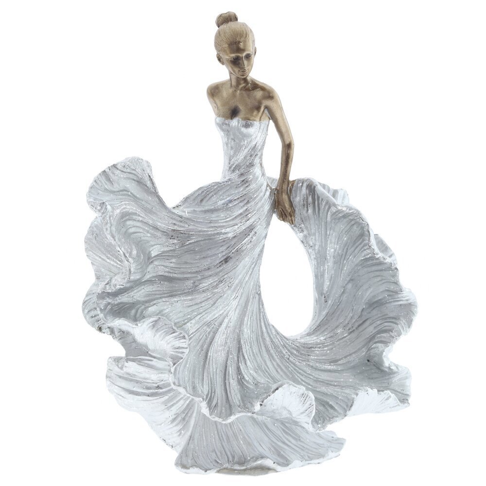 Изображение товара Фигура декоративная Девушка 816517 цвет серый / серебристый