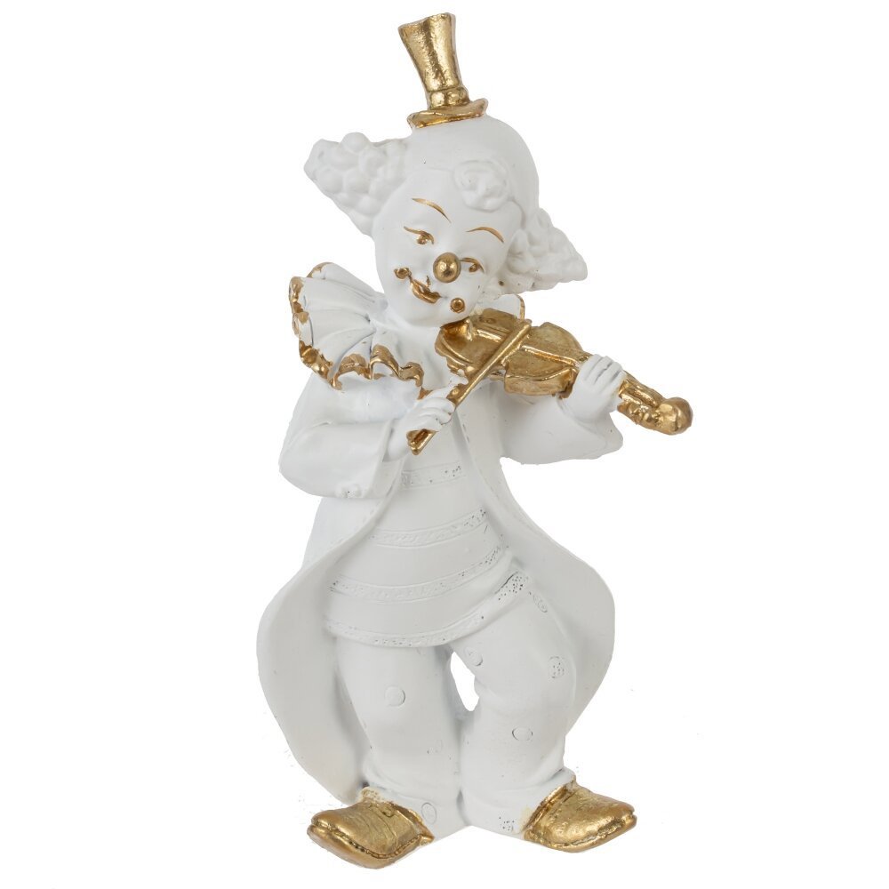 Изображение товара Фигура декоративная Клоун 816525 белый с позолотой