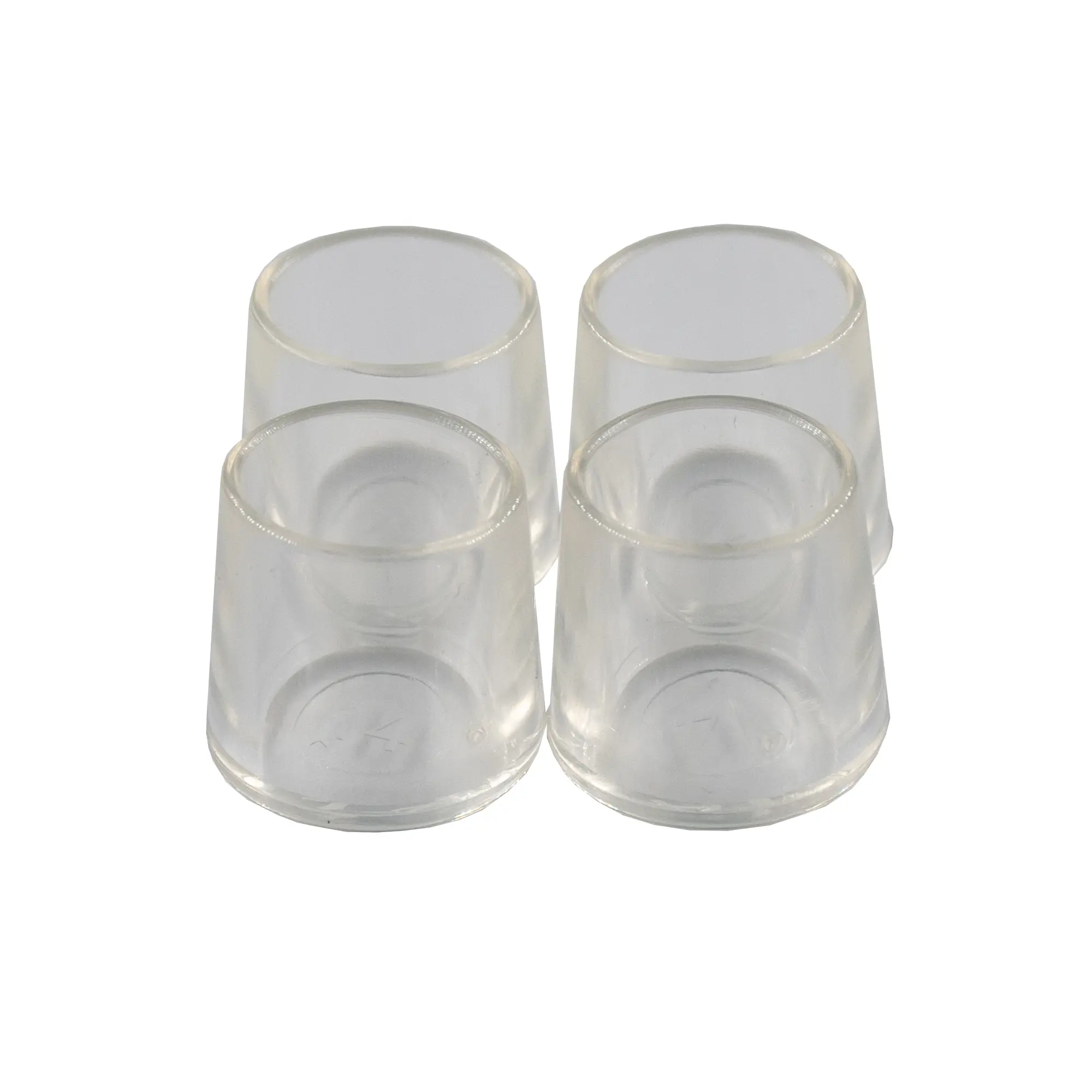 Заглушка на мебельную ножку KONSENSA 14 мм круглые пластик цвет прозрачный 4 шт.