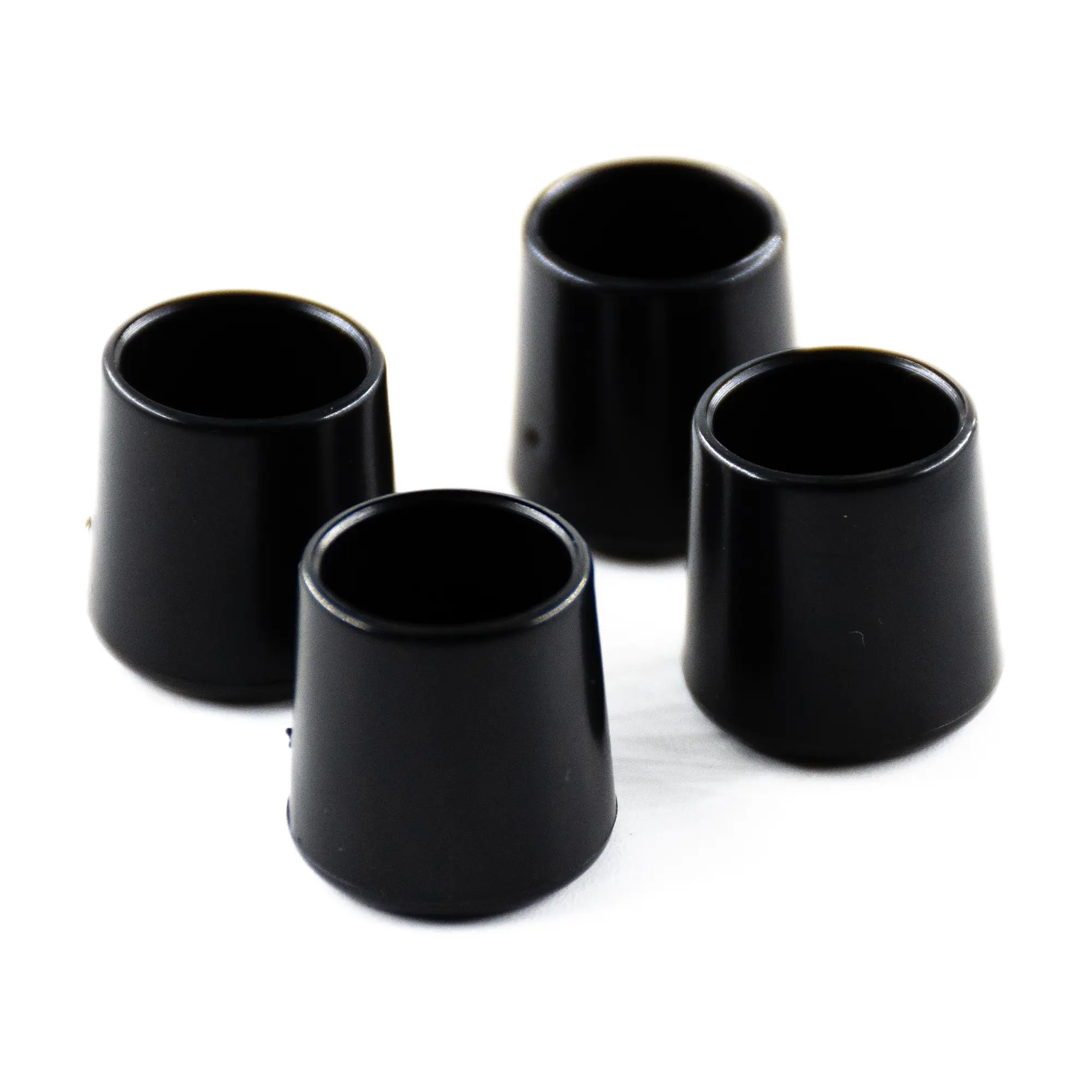 Заглушка на мебельную ножку KONSENSA 12 мм круглые пластик цвет черный 4 шт.