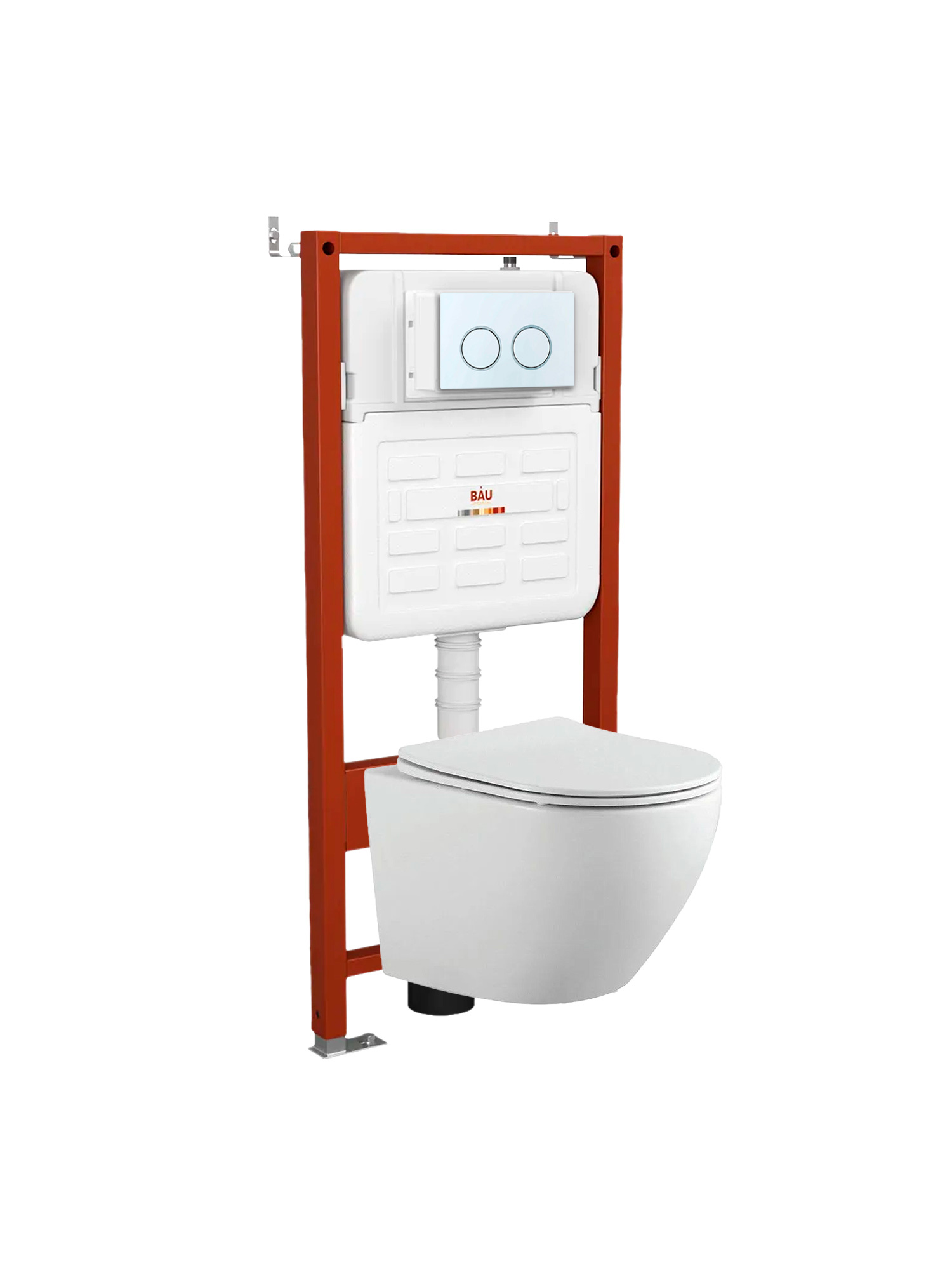 Изображение товара Комплект инсталляция с унитазом BAU DREAM E458103-BL0002-HQ5-E00116 белый