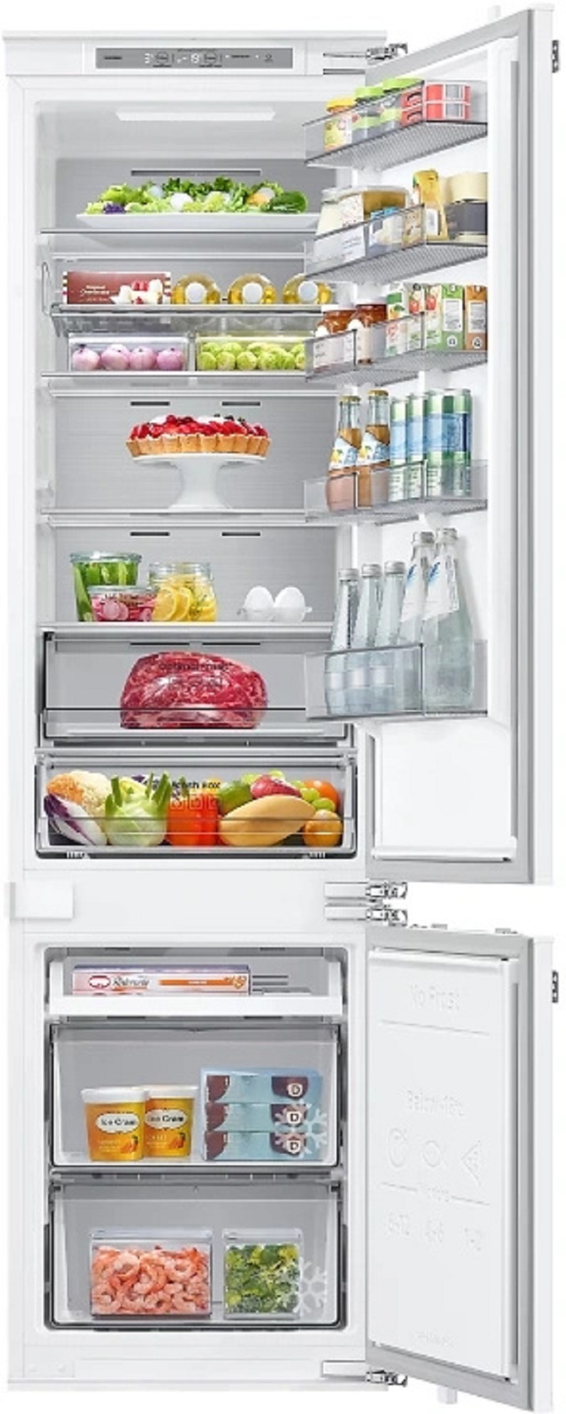 Изображение товара Встраиваемый холодильник Samsung 2113697 54x200 см цвет белый