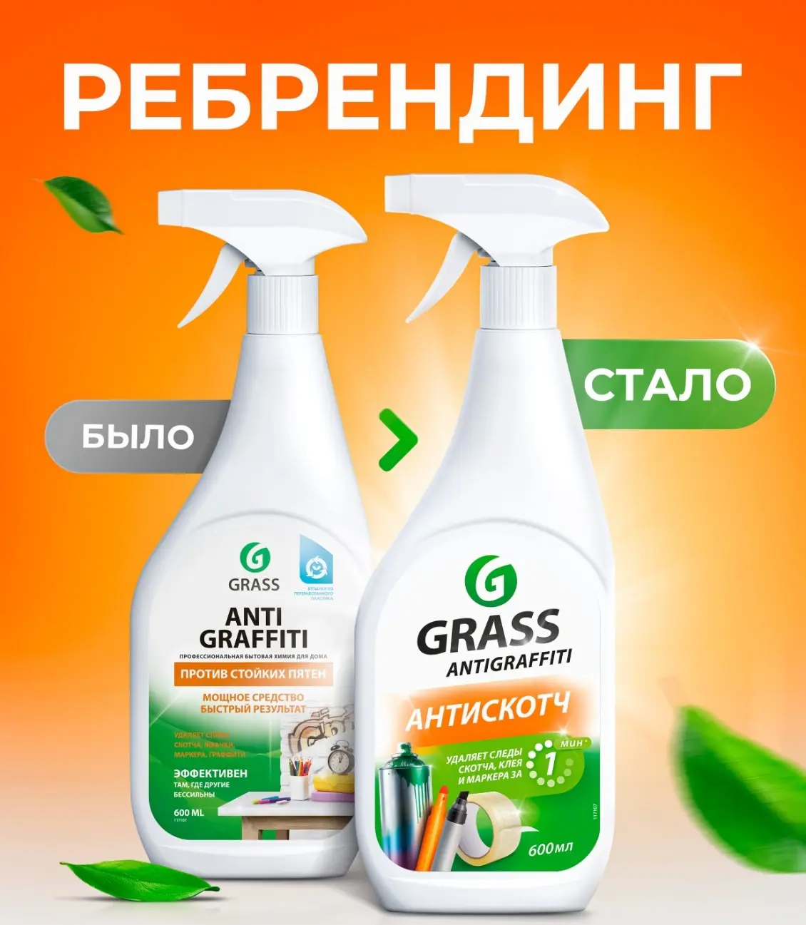 Средство чистящее Антискотч Grass Antigraffiti 600 мл - 10