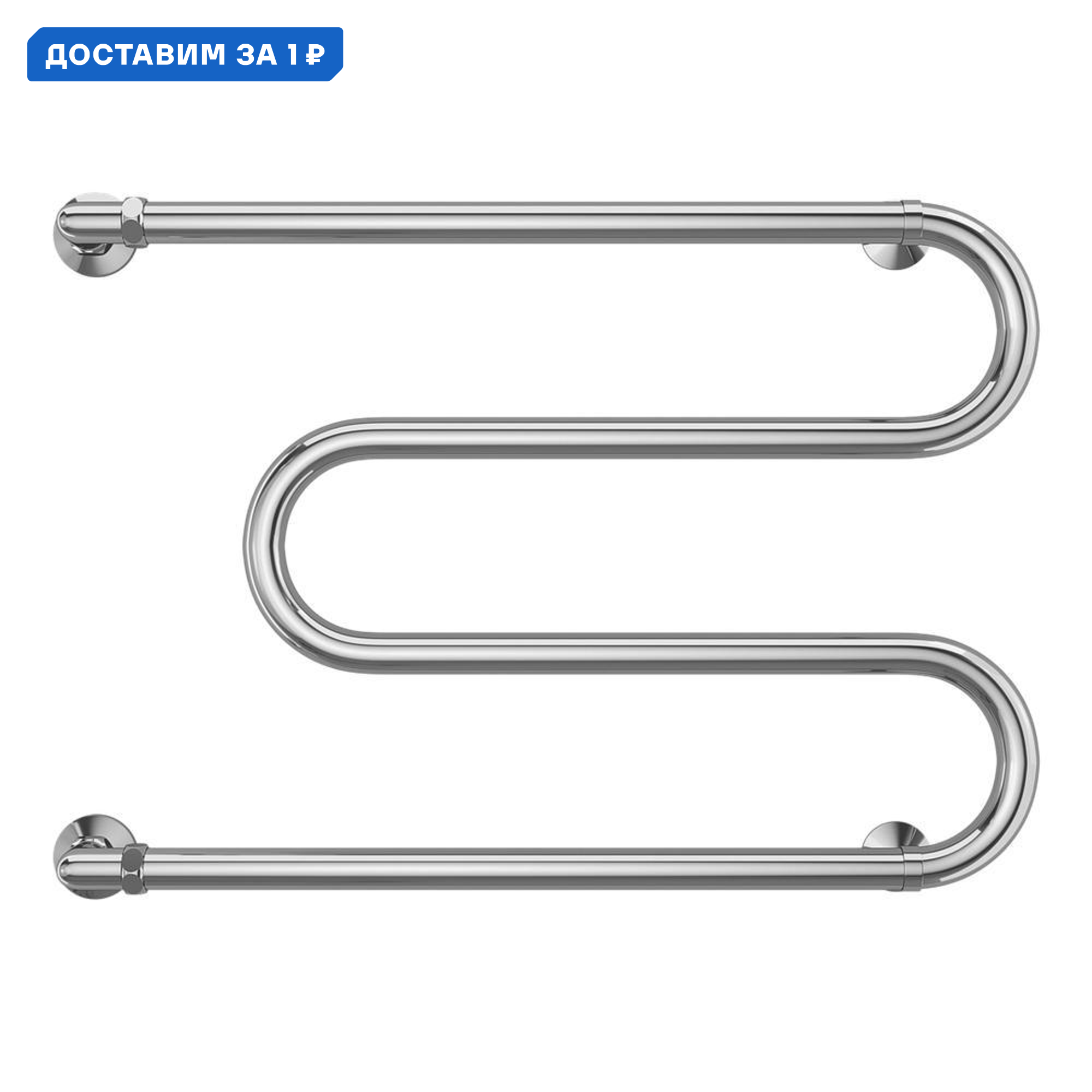 Изображение товара Водяной полотенцесушитель Terminus M-образный 532x700 мм хром нержавеющая сталь