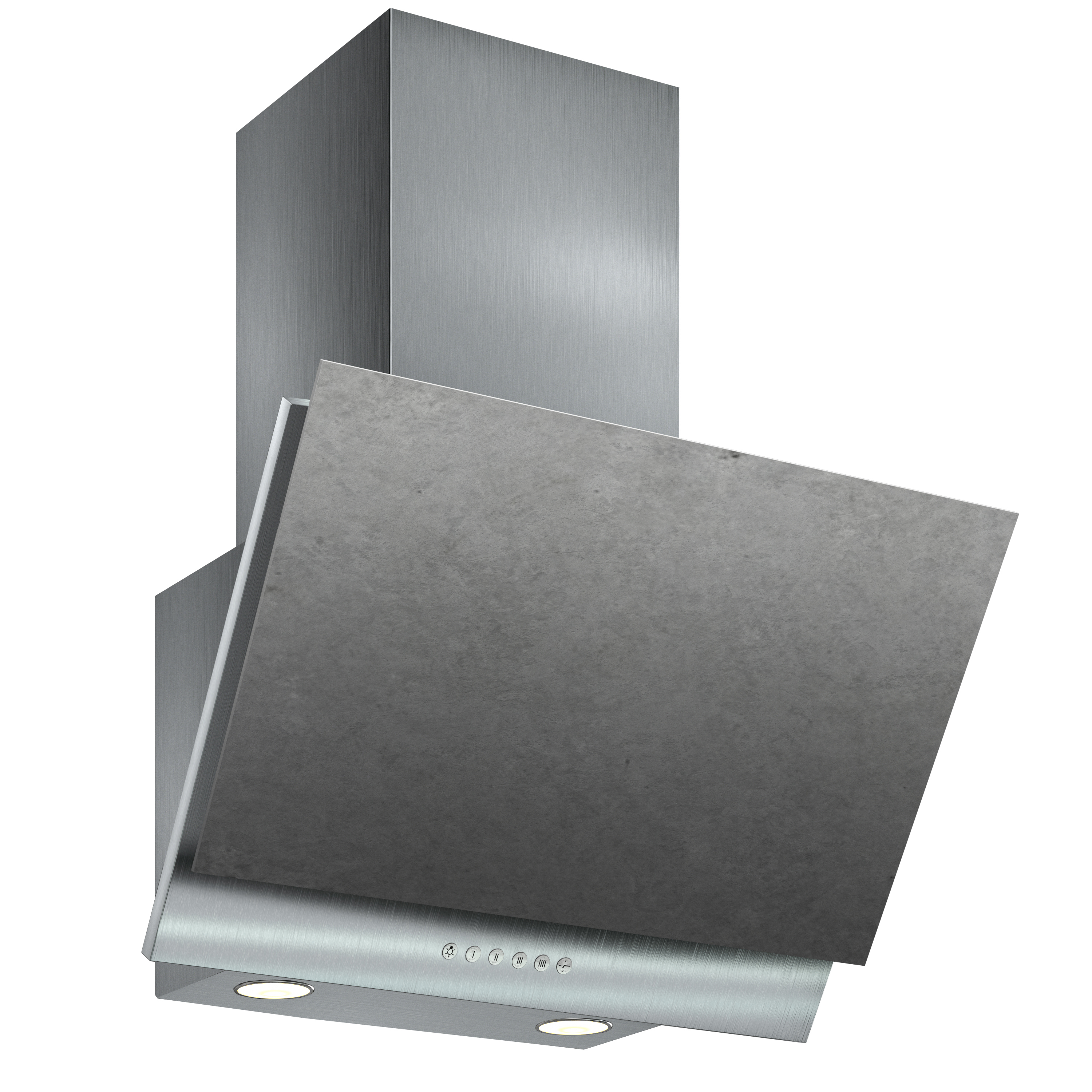 Изображение товара Вытяжка Elikor Рубин Ceramics S4 60Н-700-Э4Д нержавеющая сталь/цемент керамогранит 59 см цвет серый / серебристый