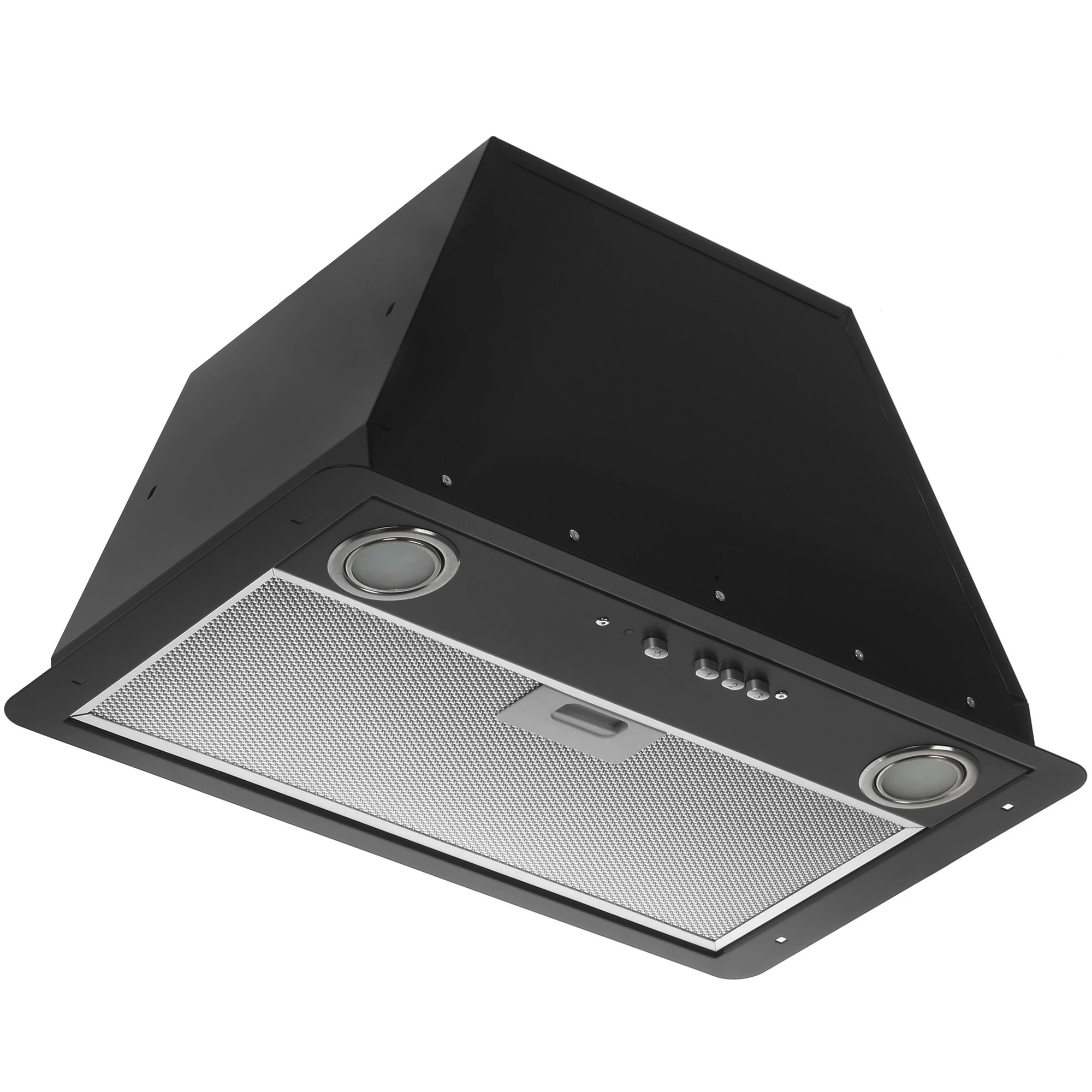 Изображение товара Вытяжка Elikor Врезной блок Flat 52П-650-К3Д черный 52 см мощность 650 м³/ч