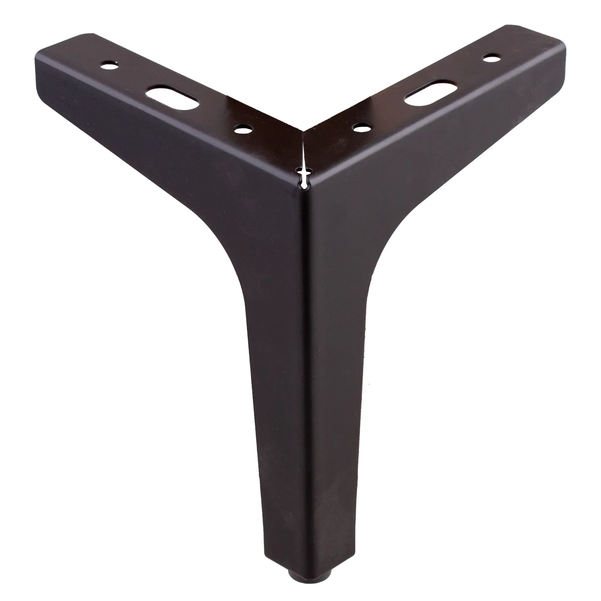 Мебельная ножка фигурная 122 мм высота 150 мм черная