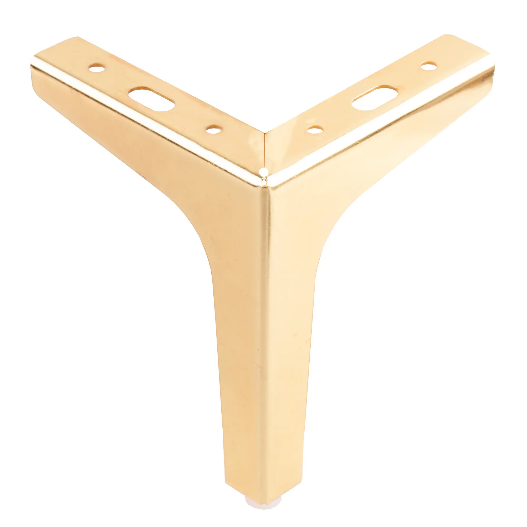 Мебельная ножка фигурная 122 мм высота 150 мм золотая