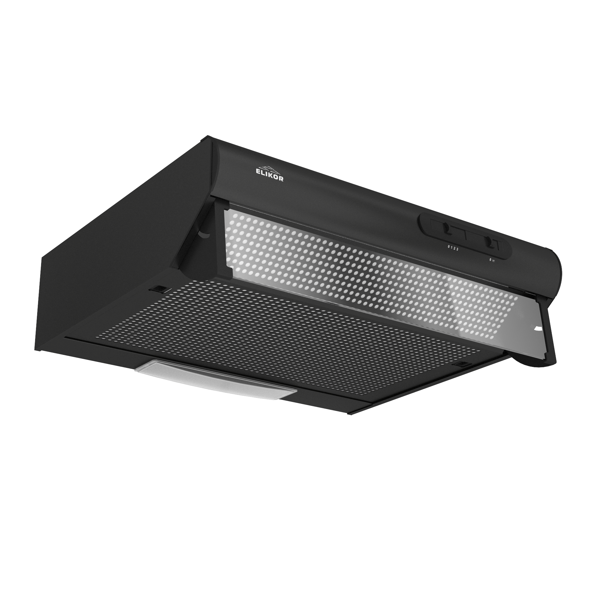 Изображение товара Вытяжка Elikor Davoline 60 черный 60 см для кухни с механическим управлением