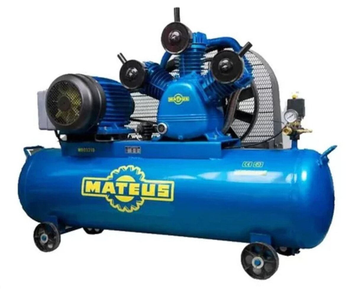 Изображение товара Компрессор ременной Mateus MS03306, 100 л, 360 л/мин