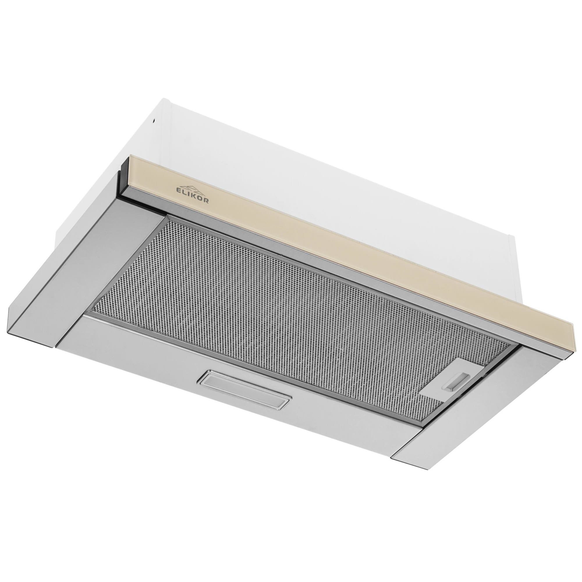 Изображение товара Вытяжка для кухни Elikor Интегра GLASS 60Н-400-В2Д нерж стекло бежевое