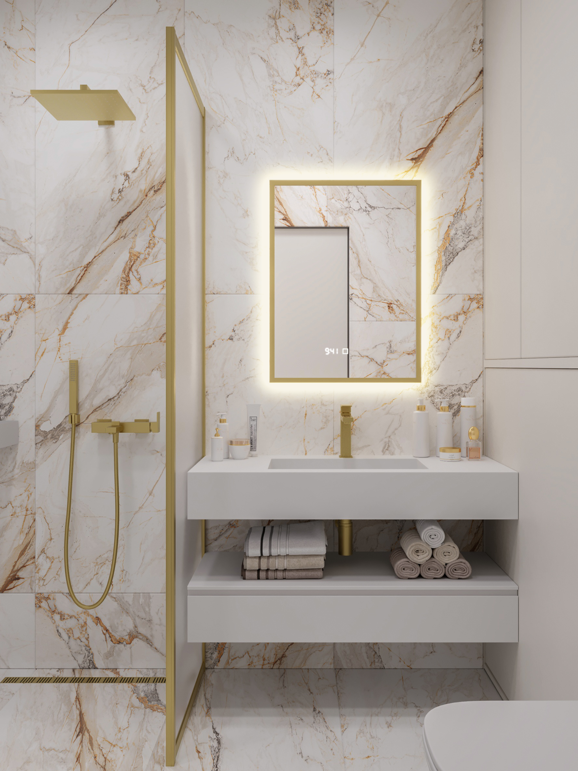 Изображение товара Зеркало Alias В раме для ванной qvr906035g с подсветкой 60x90 см