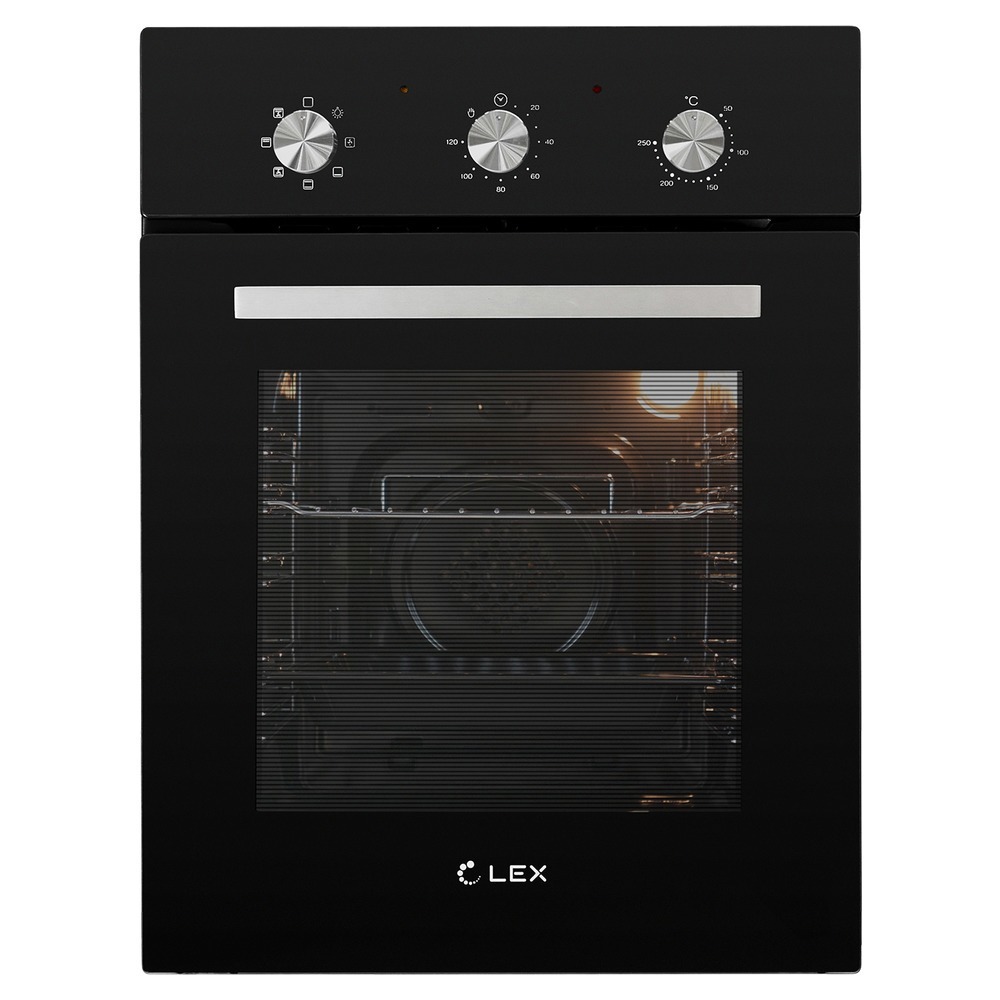 Изображение товара Встраиваемый электрический духовой шкаф Lex EDM 4570 BL 45 см черный