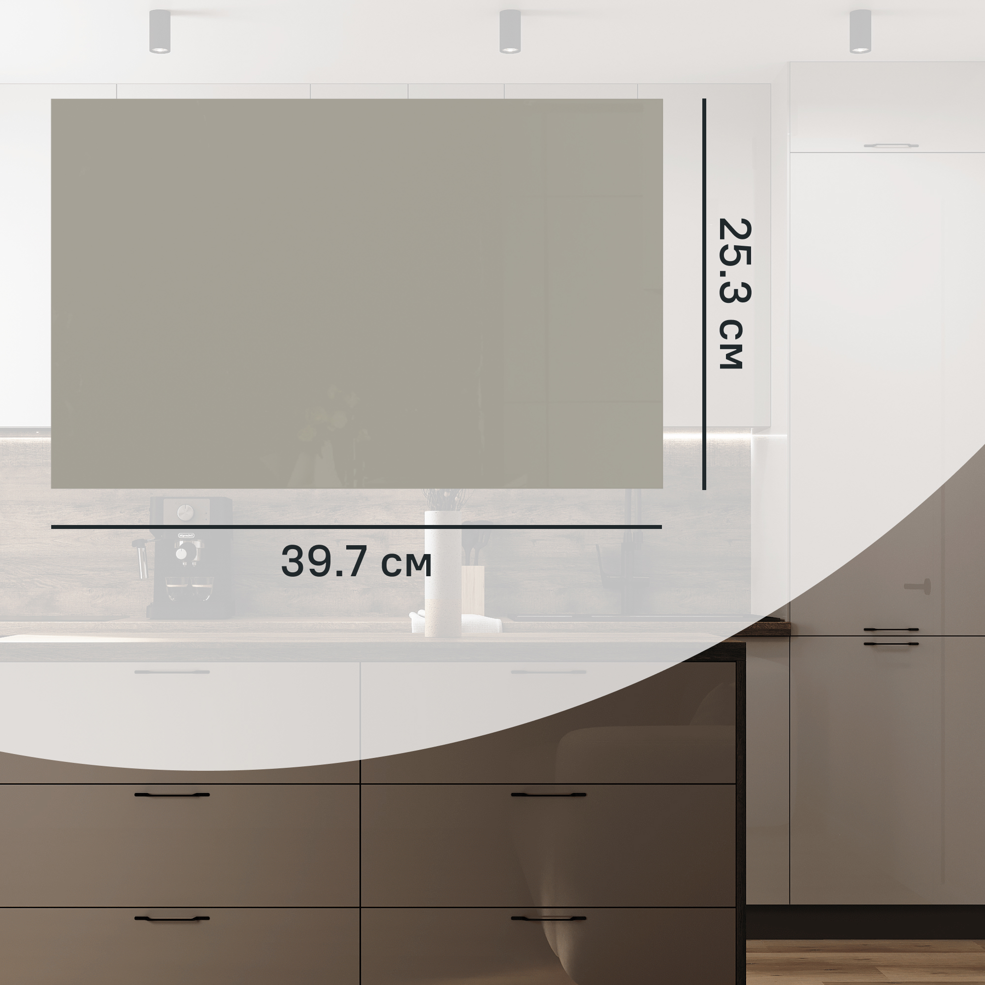 Изображение товара Фасад кухонного шкафа Аша 40x26 см KONSENSA ЛДСП цвет бежевый