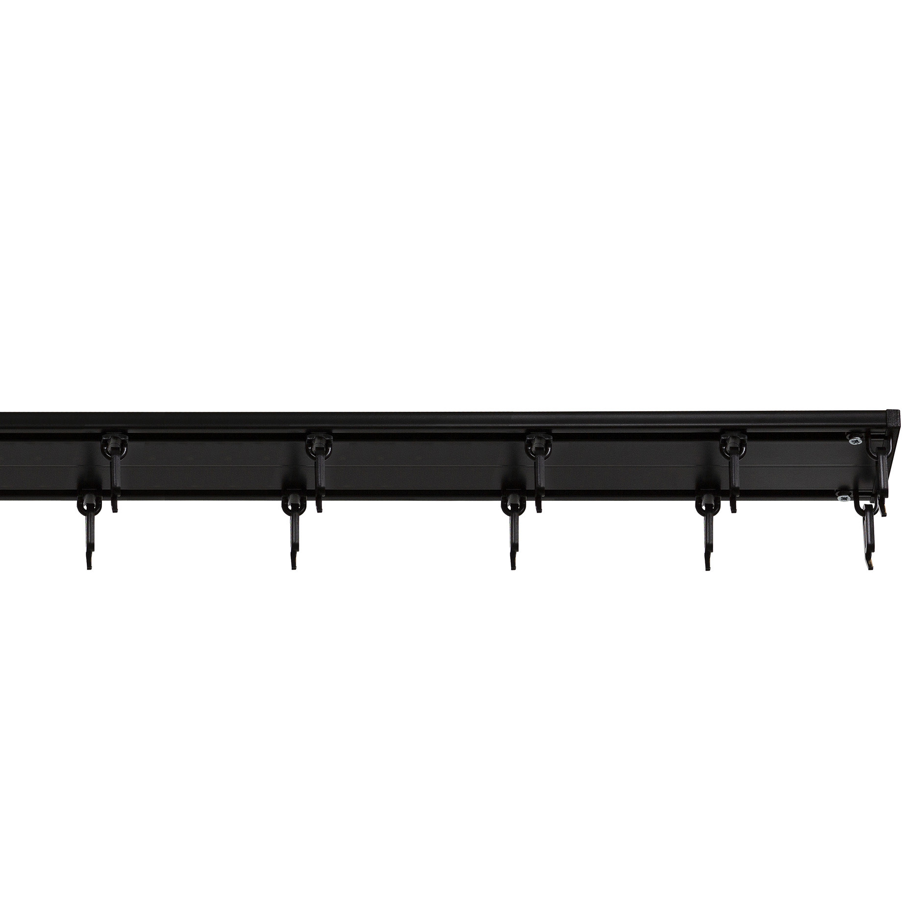Шинный карниз двухрядный KREAFORTA Pro 240 см алюминий цвет черный комплект - 3