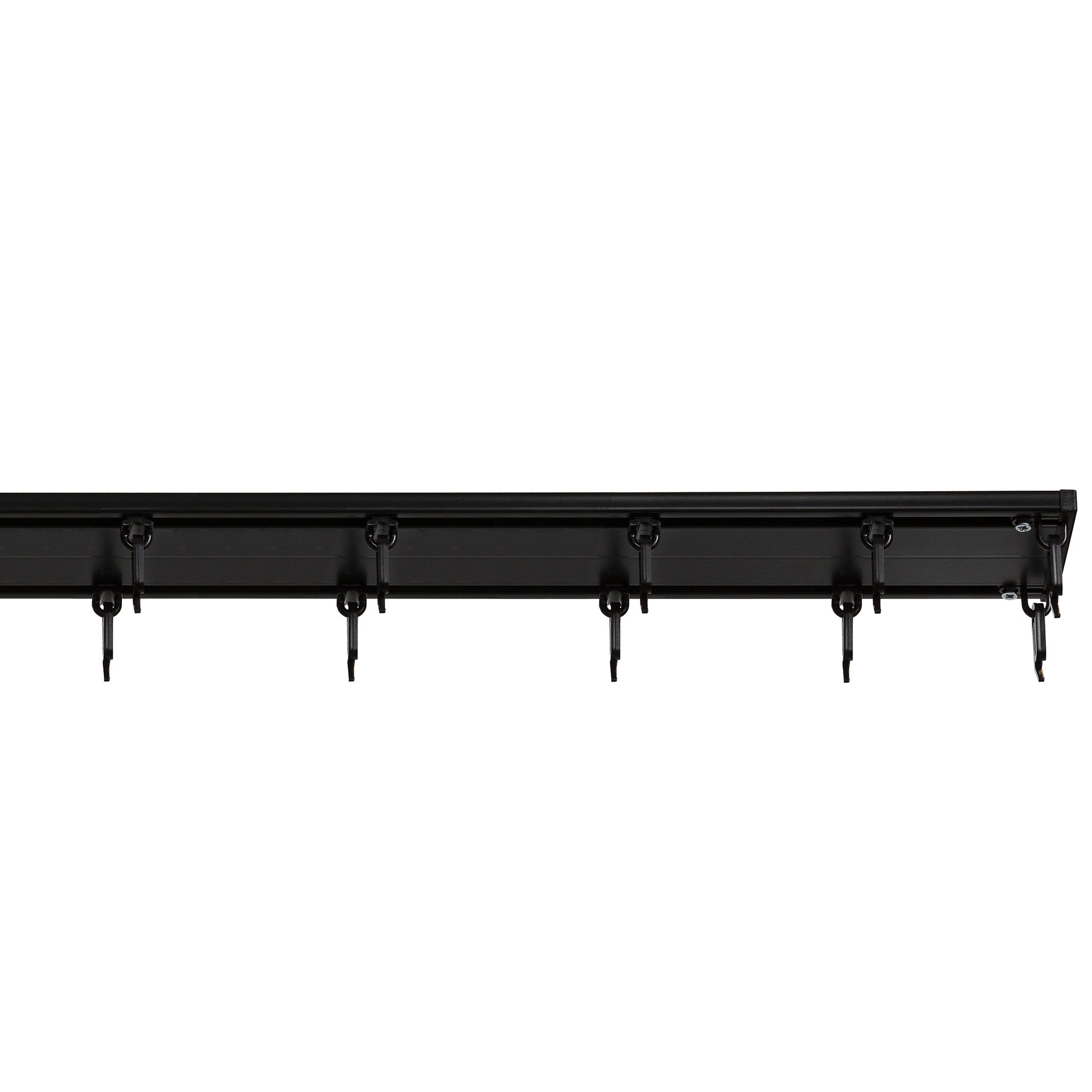 Шинный карниз двухрядный KREAFORTA Pro 160 см алюминий цвет черный комплект - 3