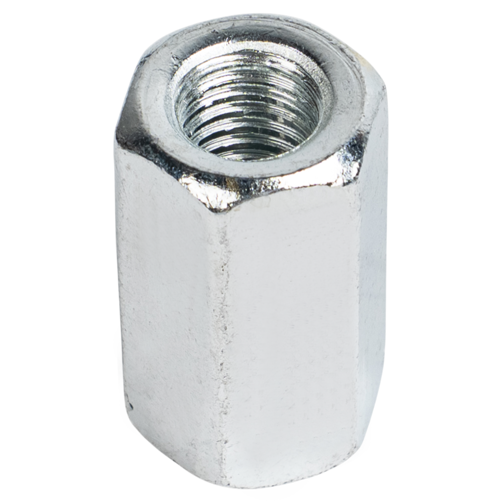 Гайка переходная удлиненная шестигранная М10 DIN 6334 сталь оцинкованная 2 шт.