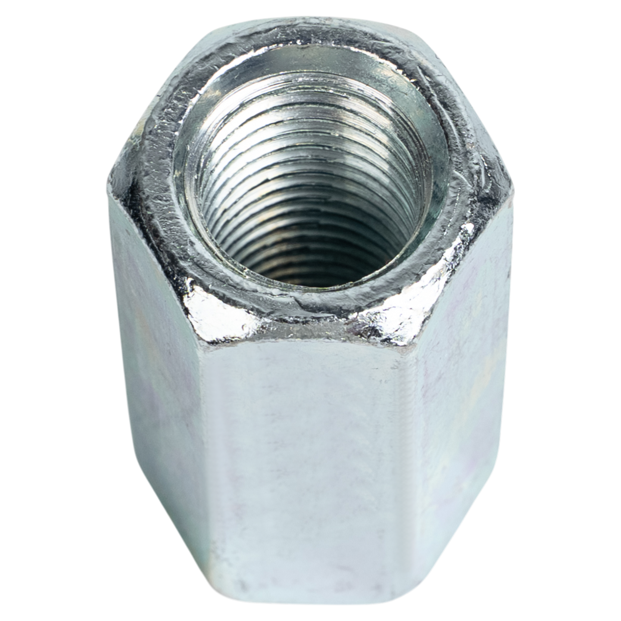 Гайка переходная удлиненная шестигранная М16 DIN 6334 сталь оцинкованная