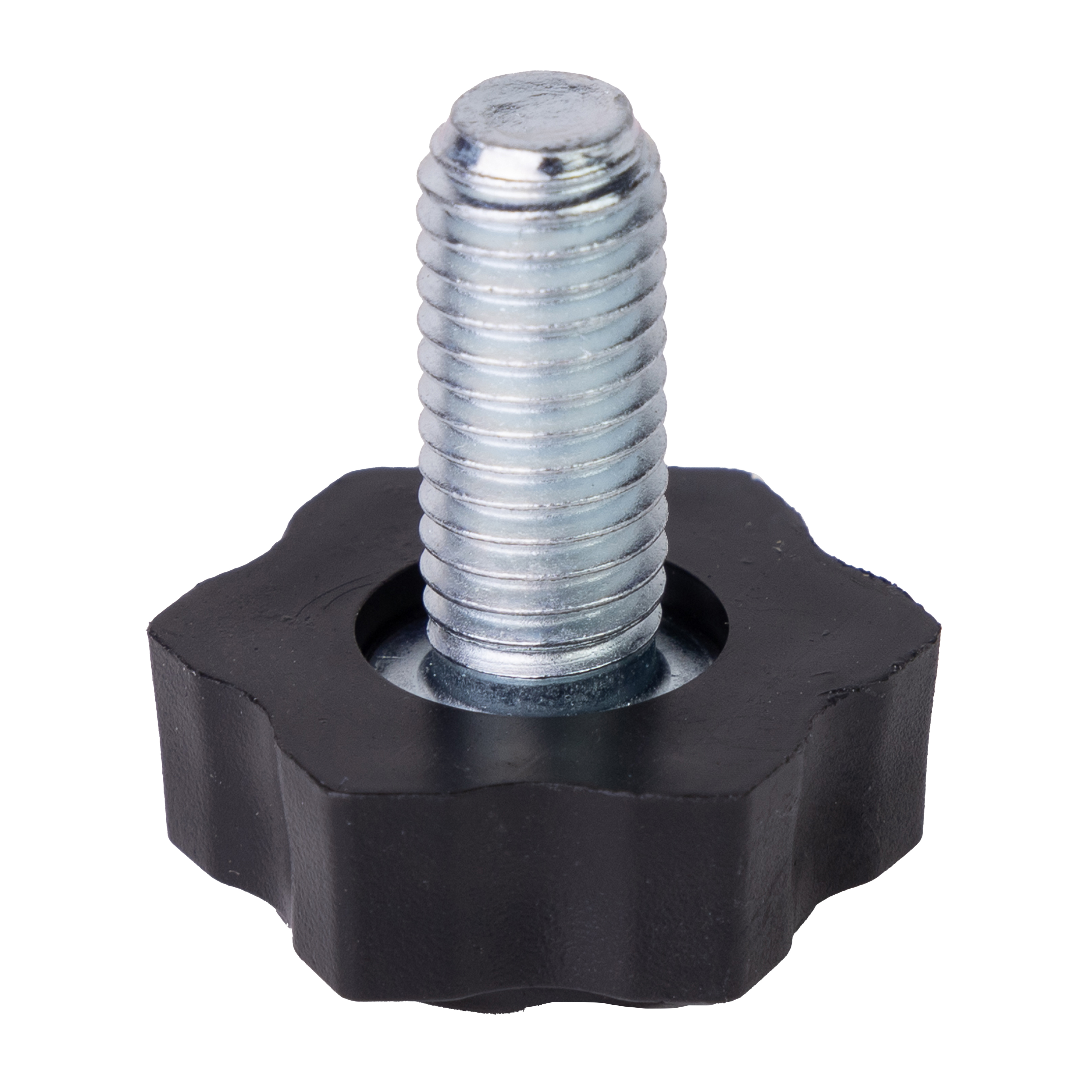 Изображение товара Небольшая мебельная ножка Ø8 мм, регулировка 1,7 см, черная